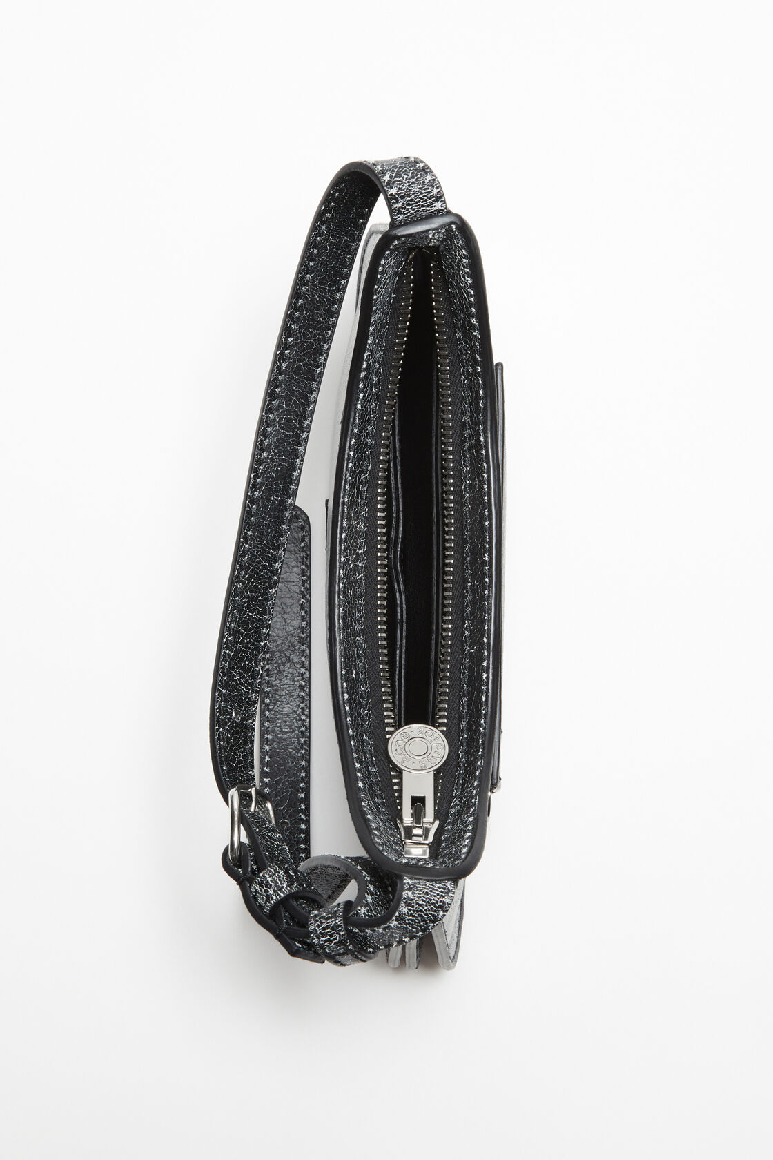 ACNE STUDIOS Flat Micro Shoulder Bag in Black