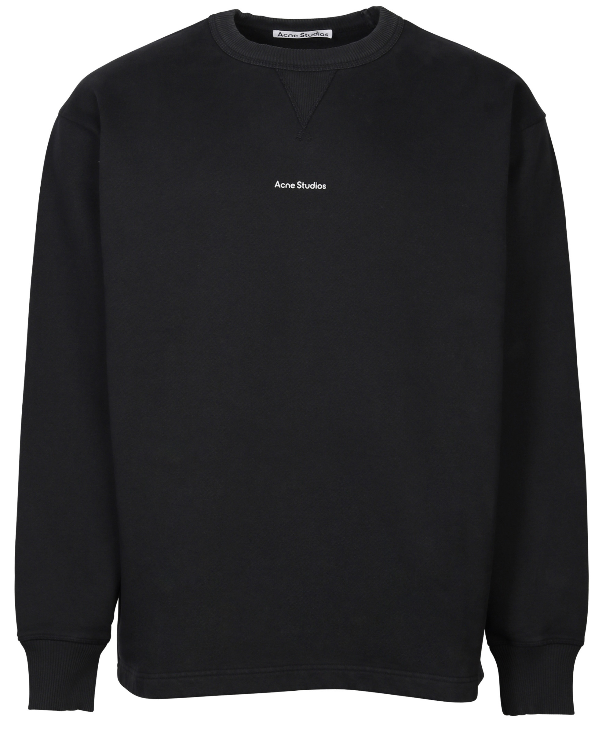 ACNE STUDIOS Stamp Sweatshirt in Washed Black