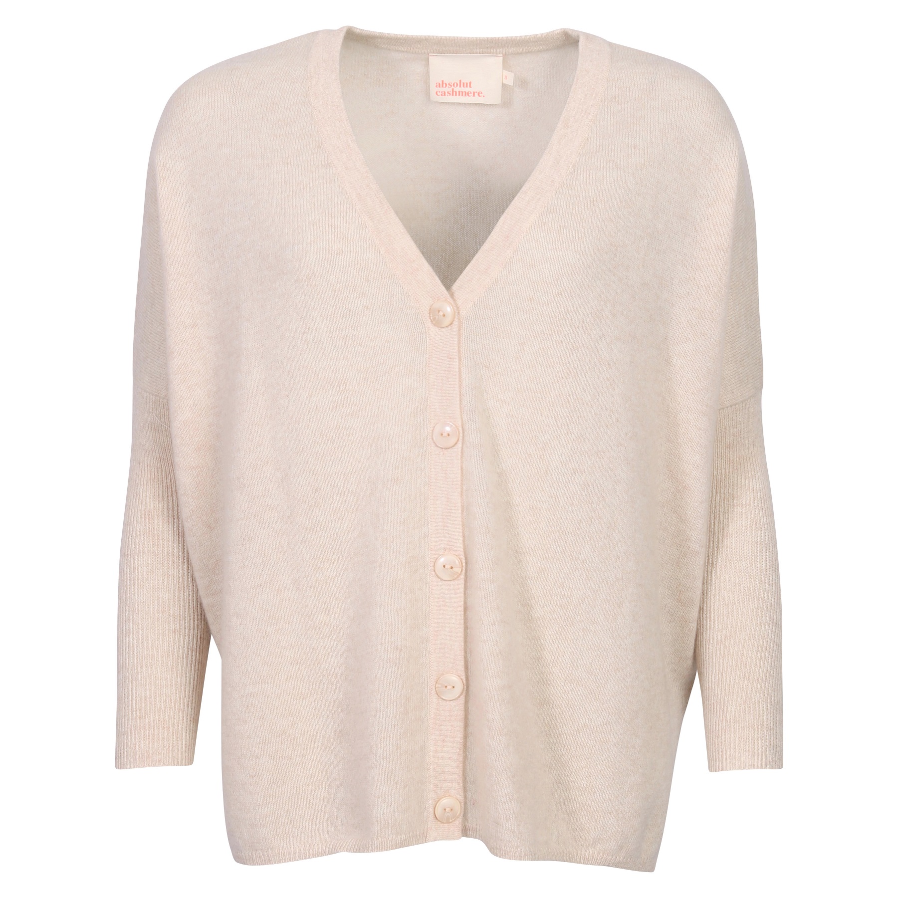 Absolut Cashmere Poncho Cardigan in Beige Melange M