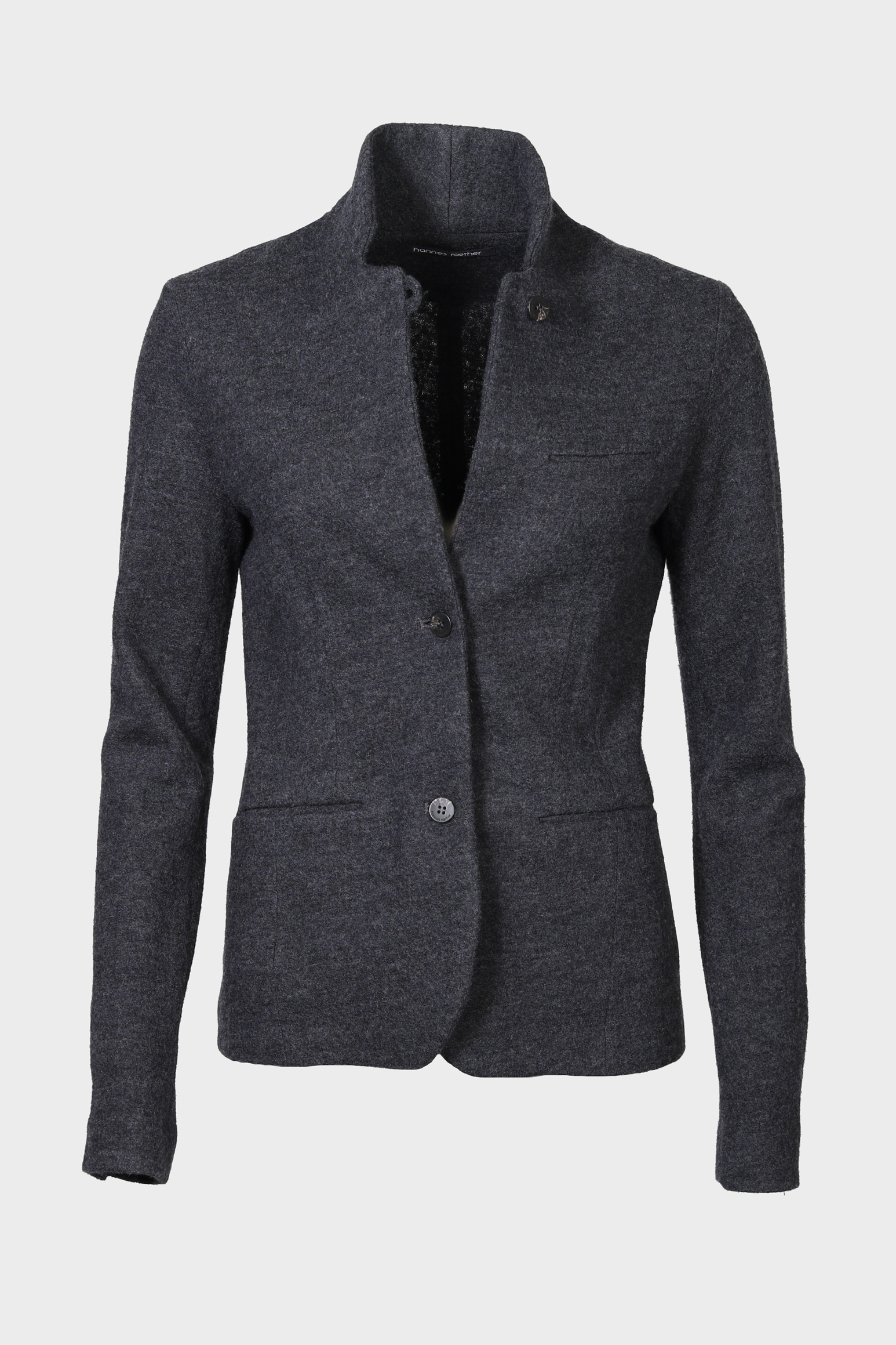 HANNES ROETHER Wool Jacket in Grey
