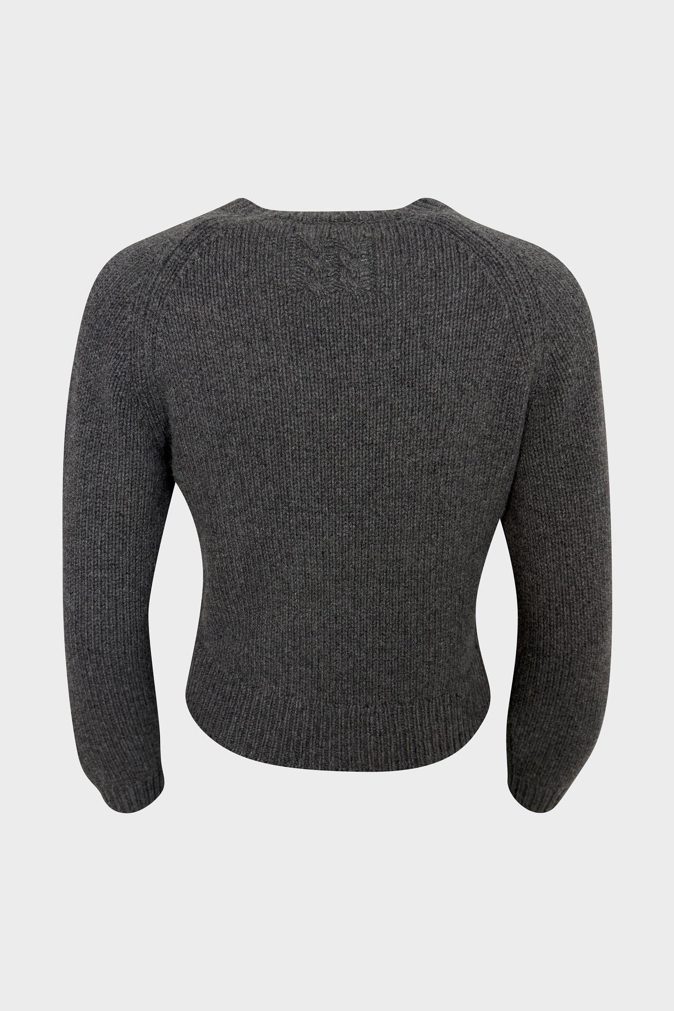 NILI LOTAN Cashmere/Wool Sweater in Dark Grey Melange