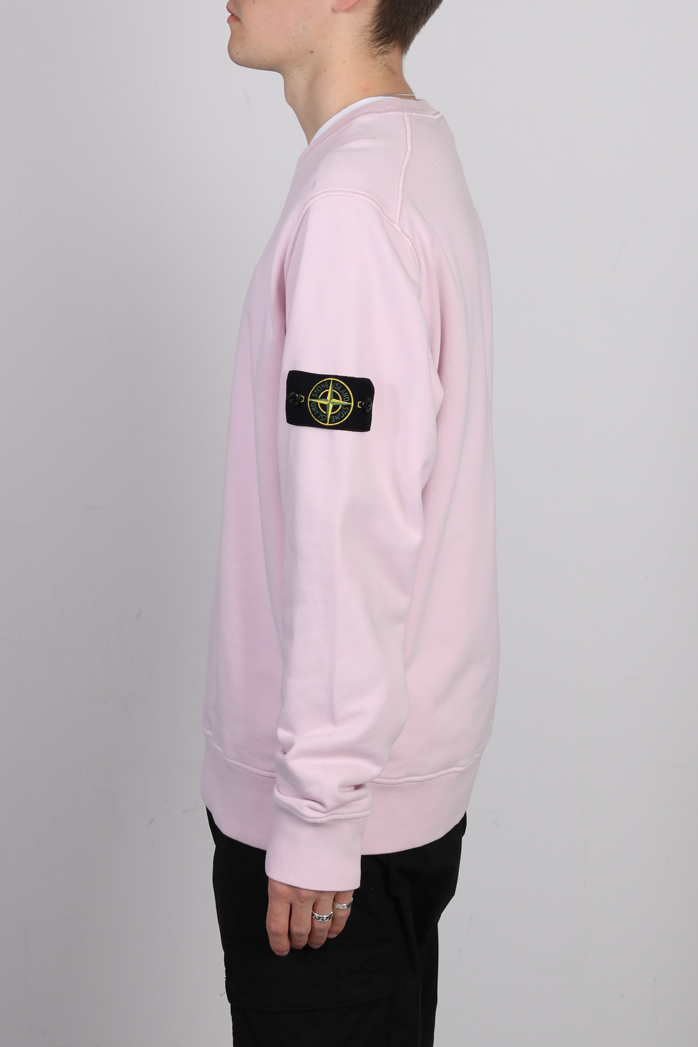 STONE ISLAND Sweatshirt in Light Pink 3XL