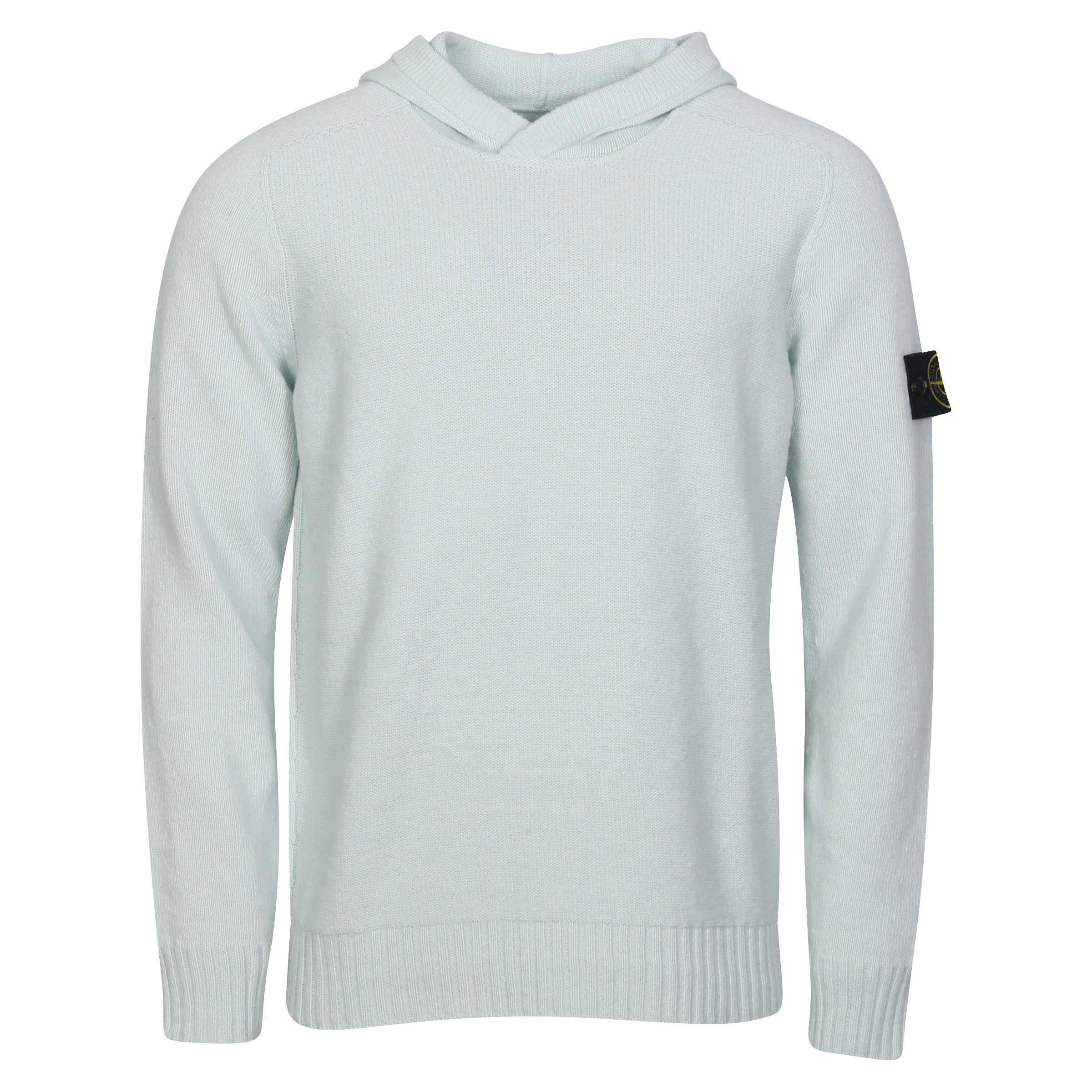 Stone Island Knit Hoodie in Light Turquoise