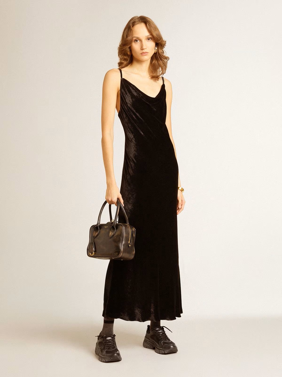 GOLDEN GOOSE Vita Bag in Vintage Black