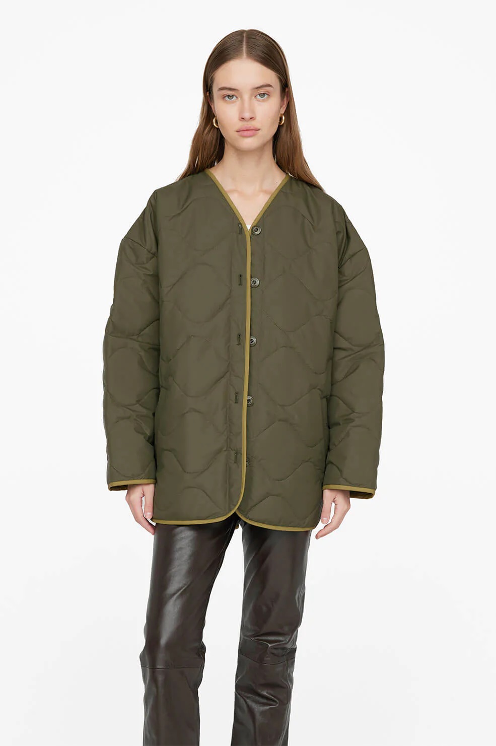 Anine Bing Paddington Rain Coat in Green