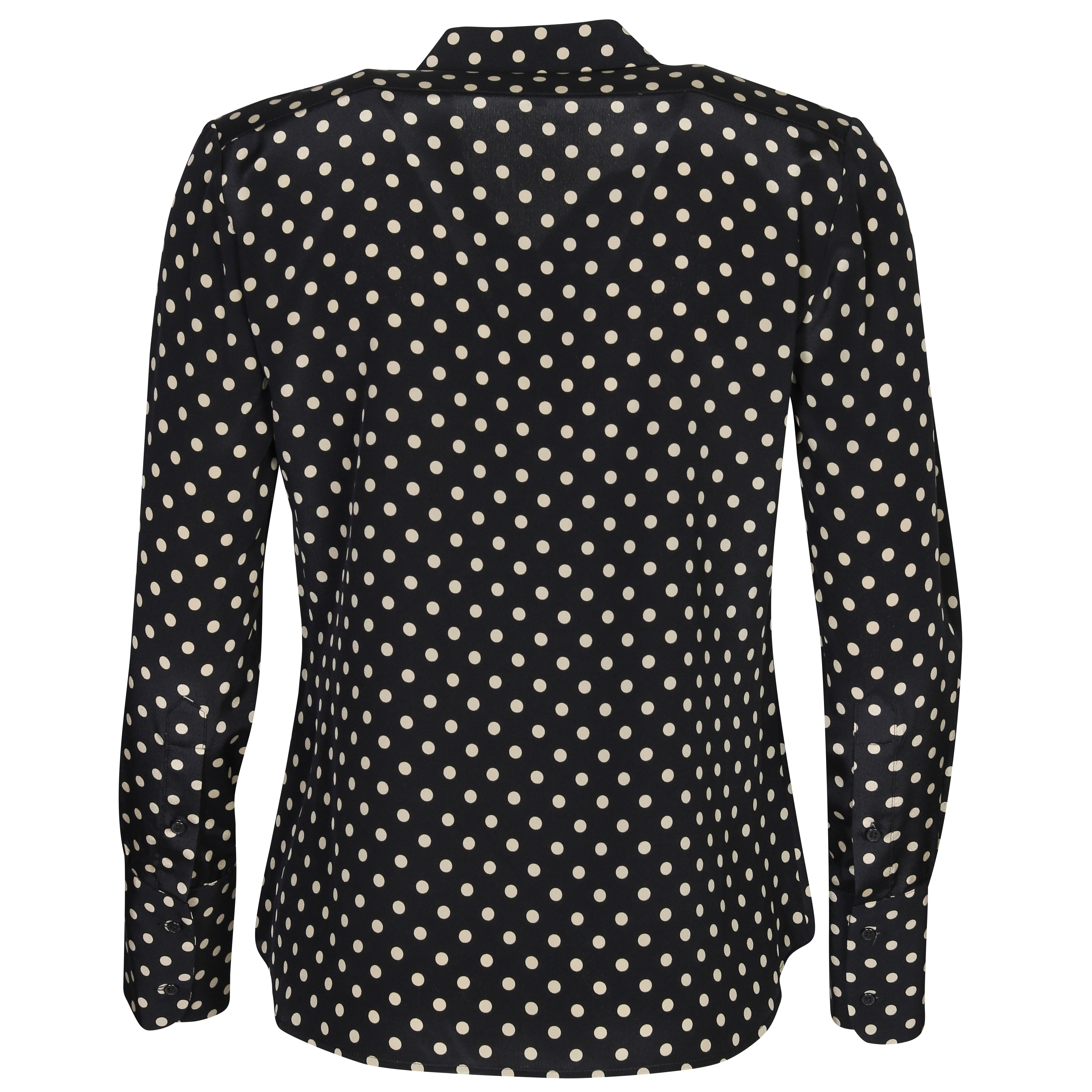 NILI LOTAN Lleida Shirt in Black Ivory Dots S