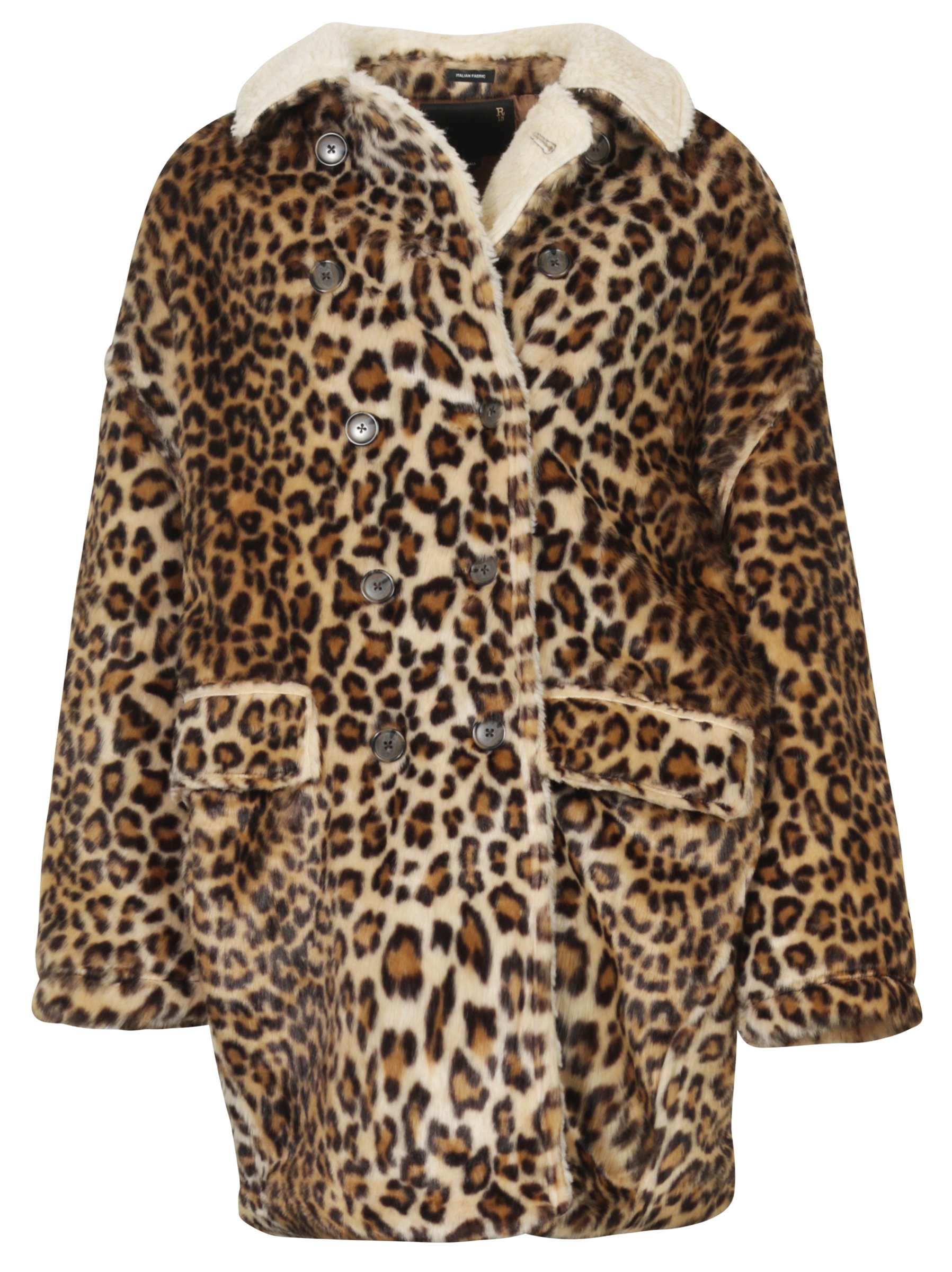 R13 Leo Hunting Coat Fake Fur