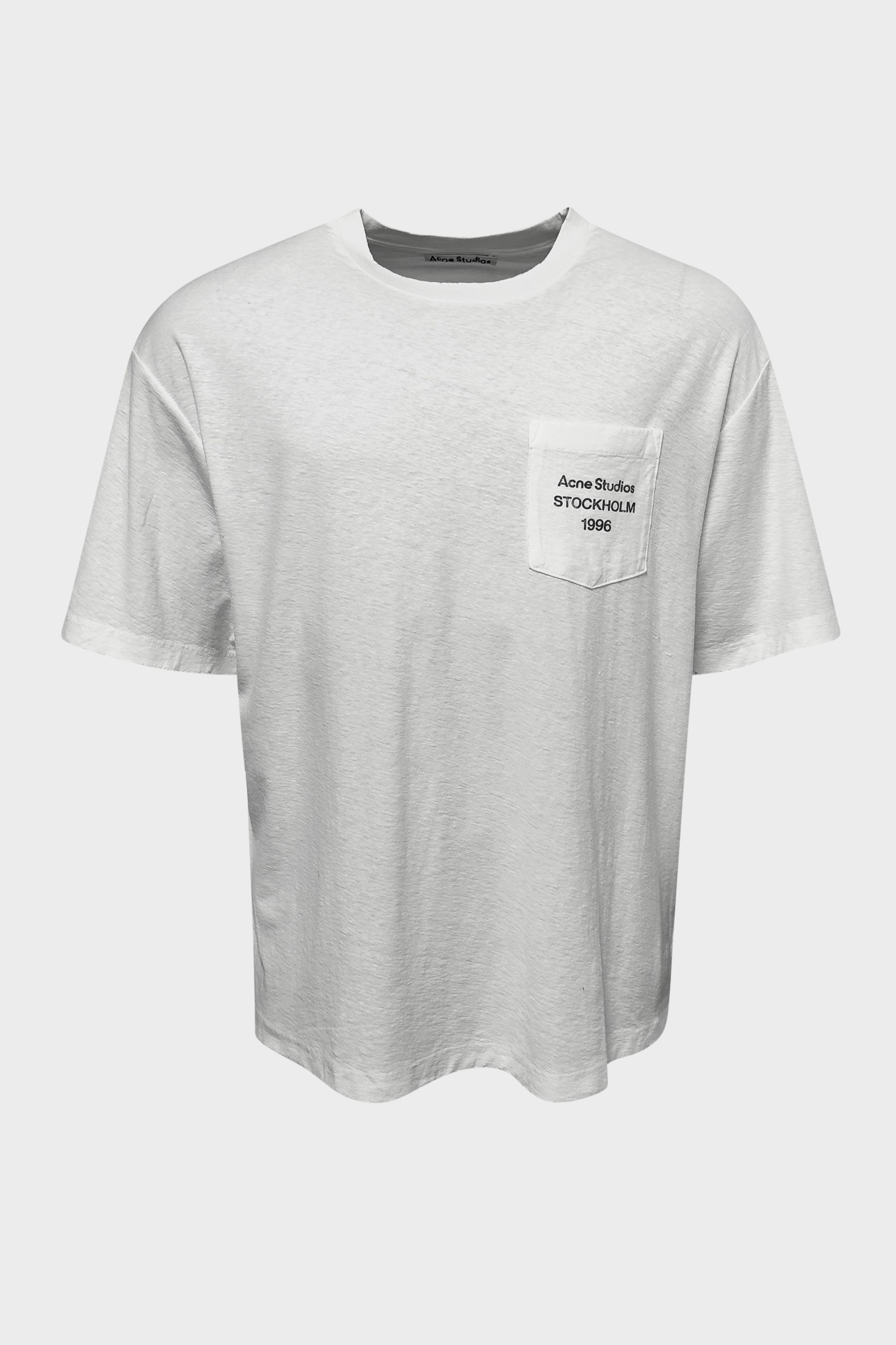 ACNE STUDIOS Loose Fit Logo T-Shirt in Off White