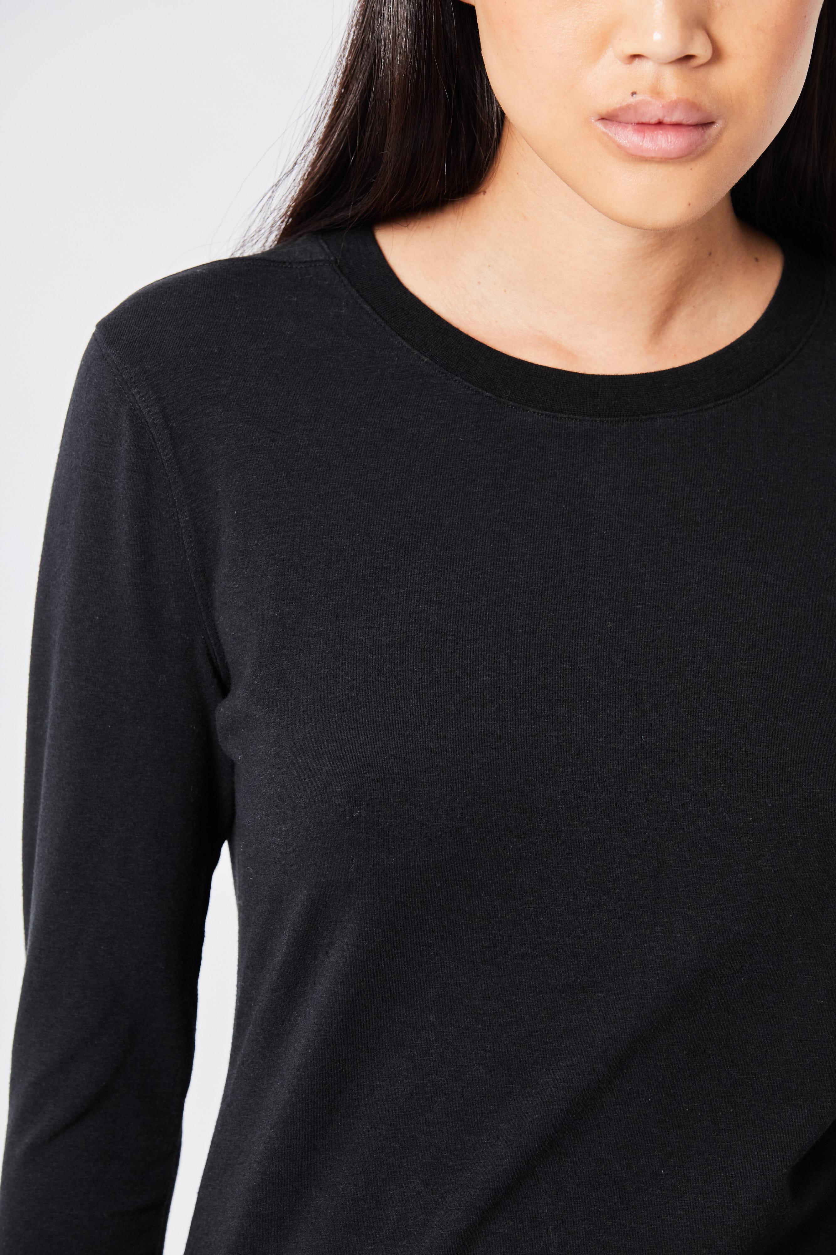 Thom Krom Bamboo Longsleeve in Black