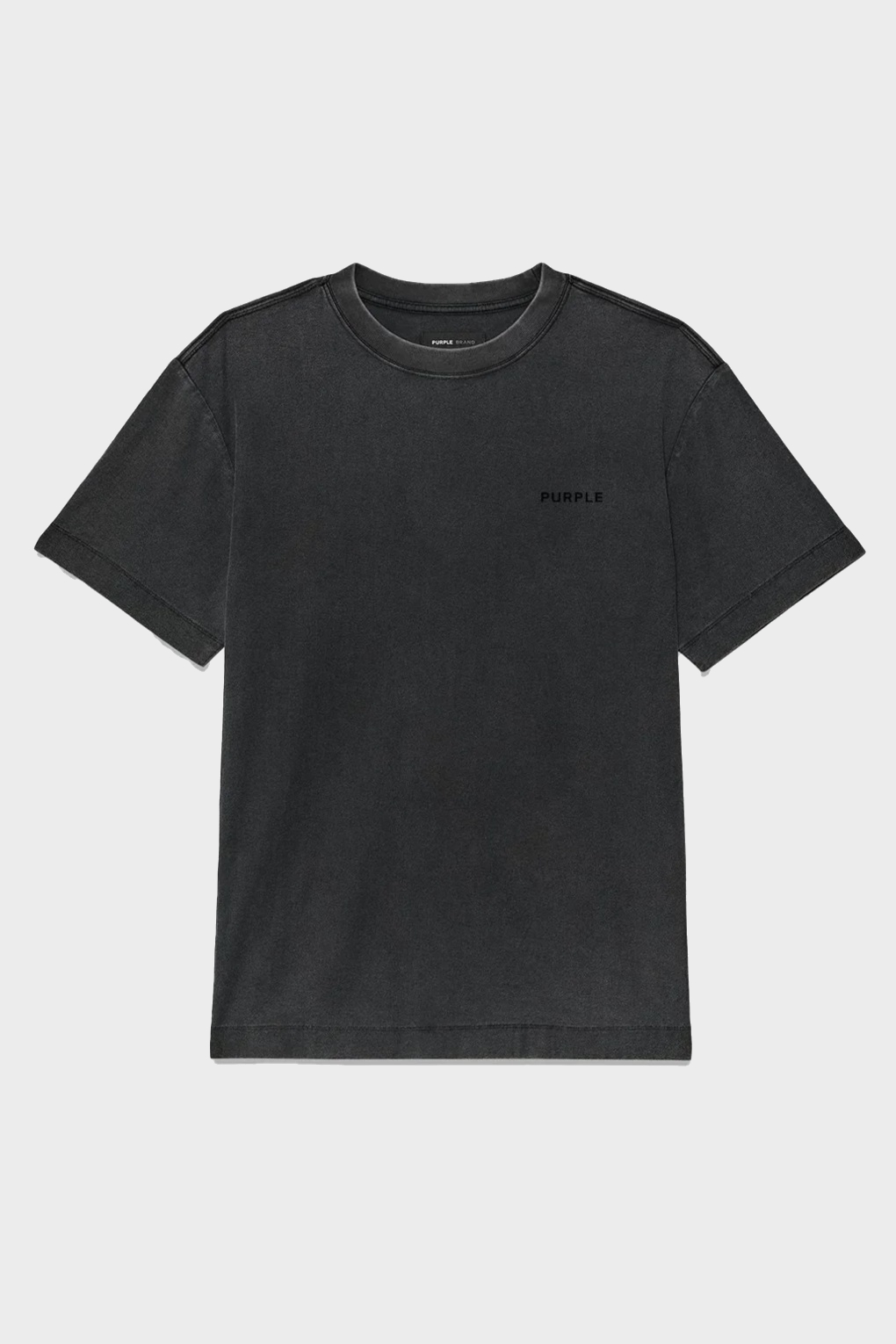 PURPLE-BRAND Heavy Cotton Logo T-Shirt in Washed Black