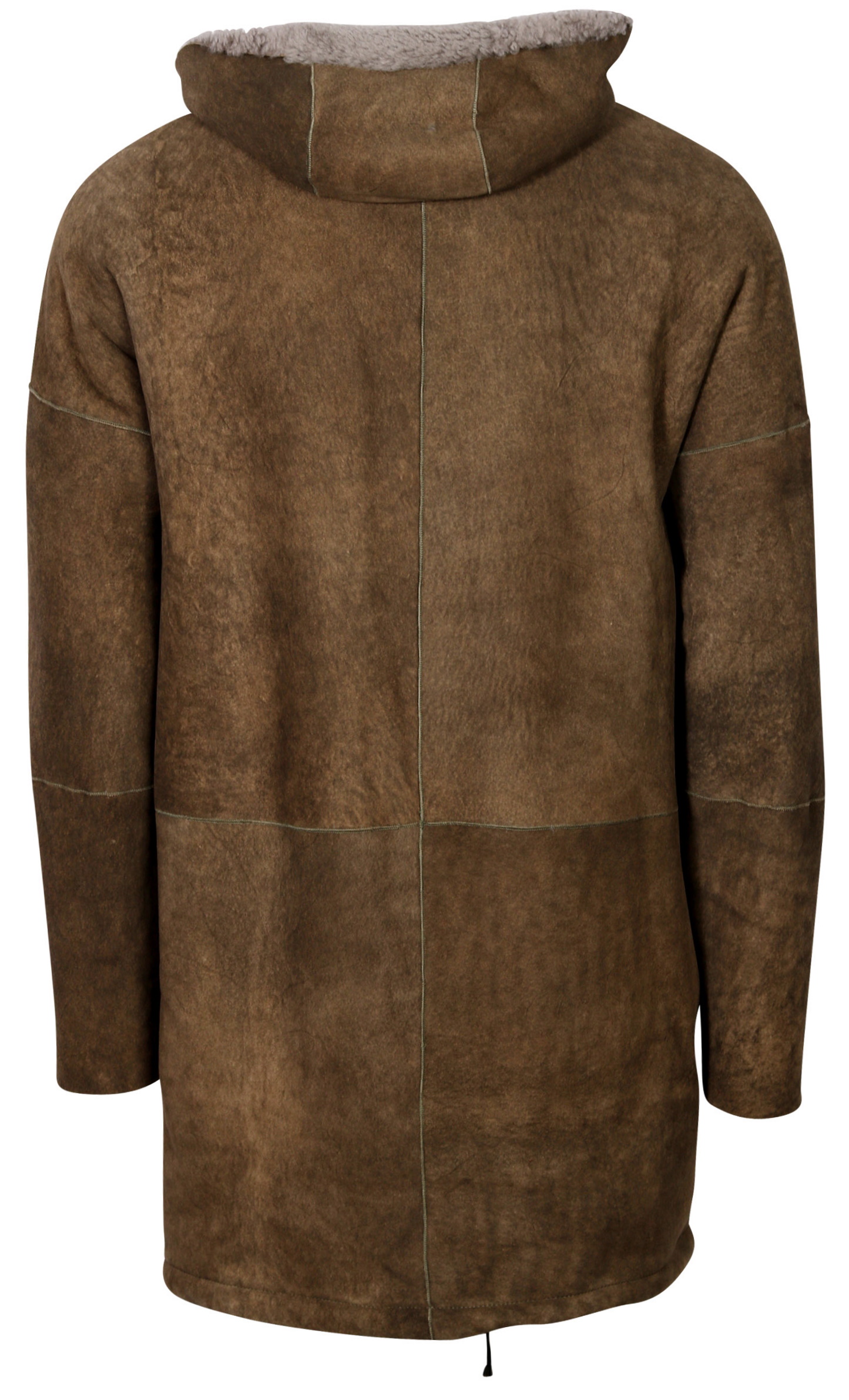 Giorgio Brato Shearling Leatherjacket Forest Grey