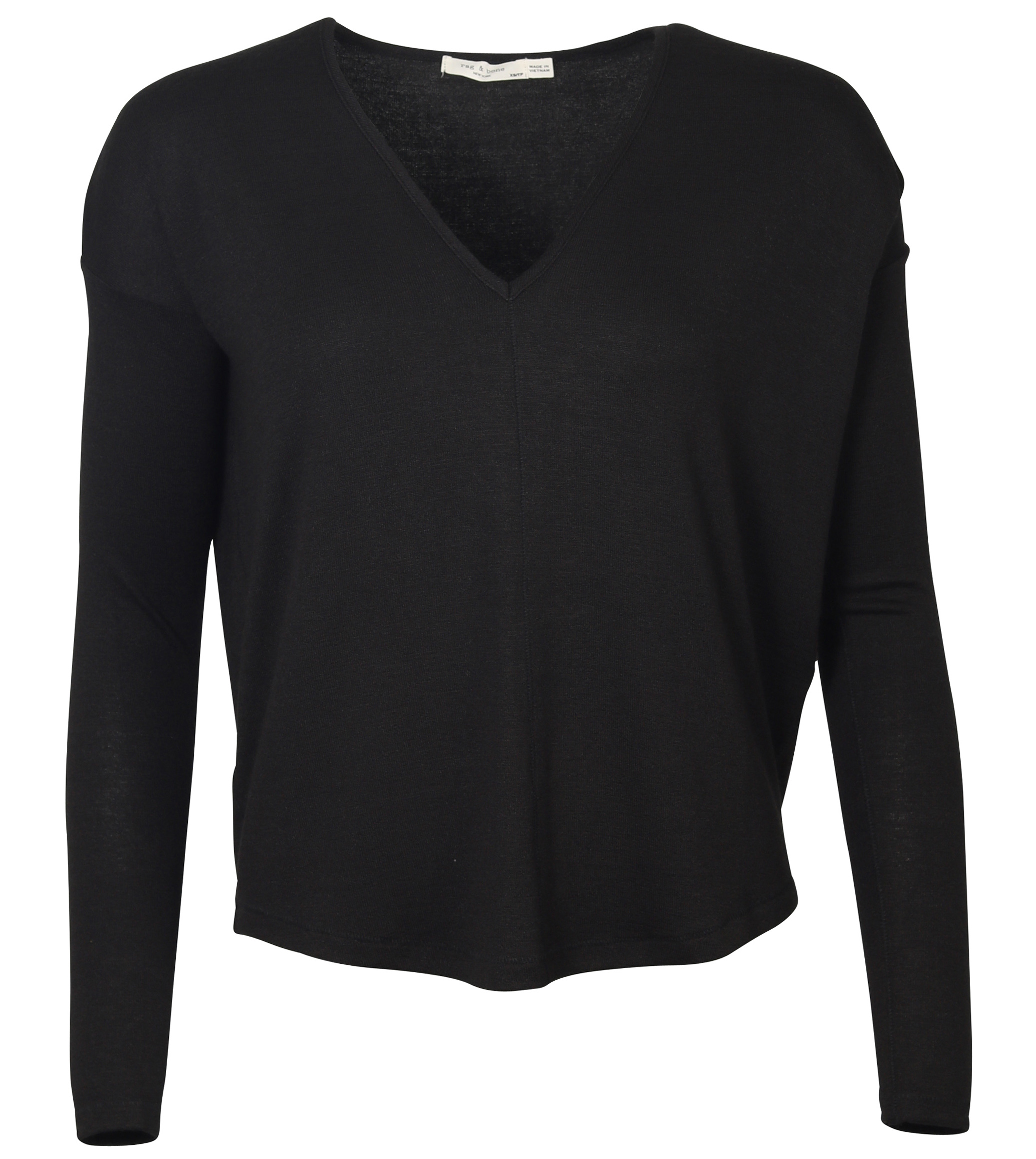 Rag & Bone V Longsleeve Hudson Black