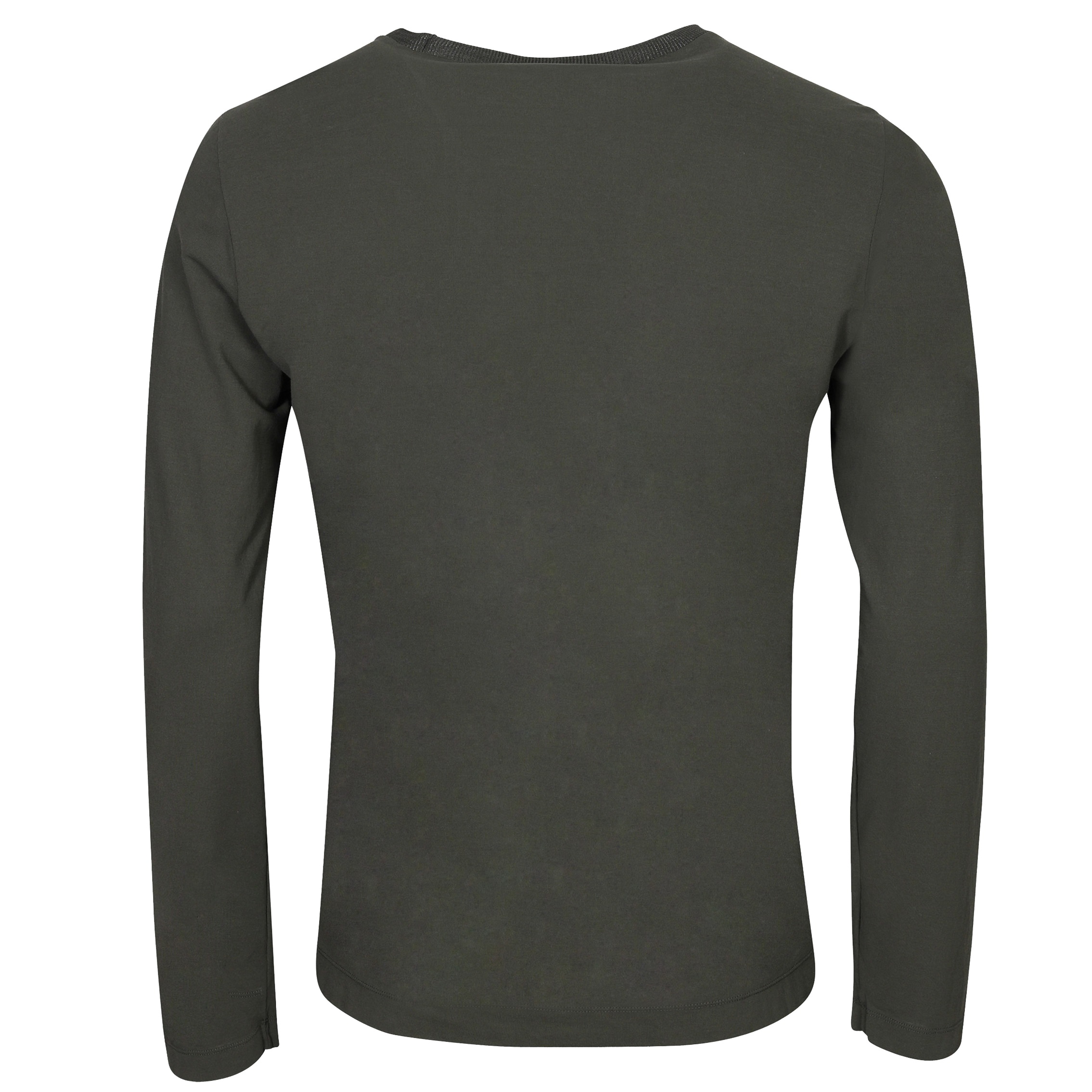 TRANSIT UOMO Light Cotton Longsleeve in Black Forest 3XL