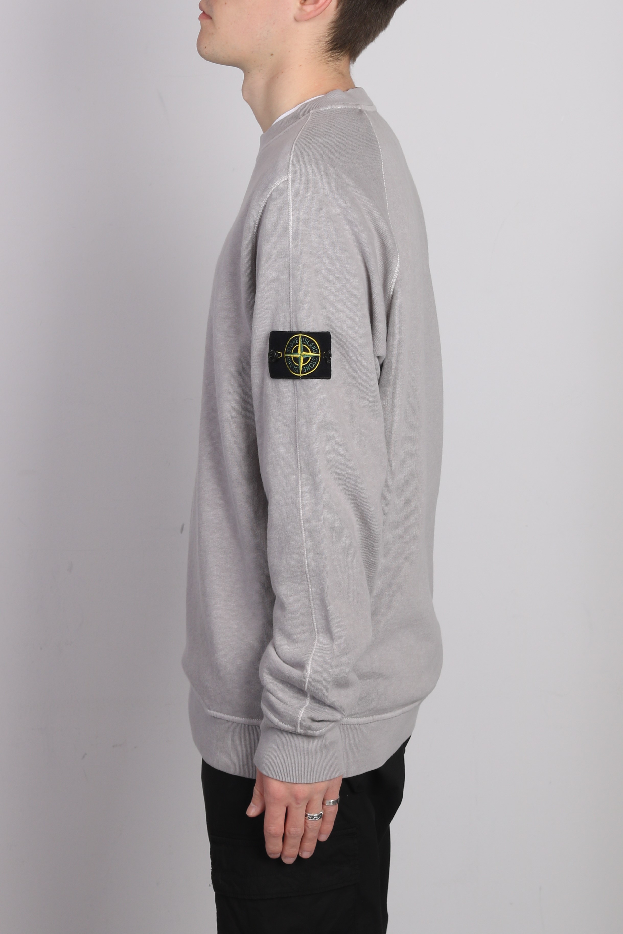 STONE ISLAND Vintage Sweatshirt in Washed Taupe 2XL