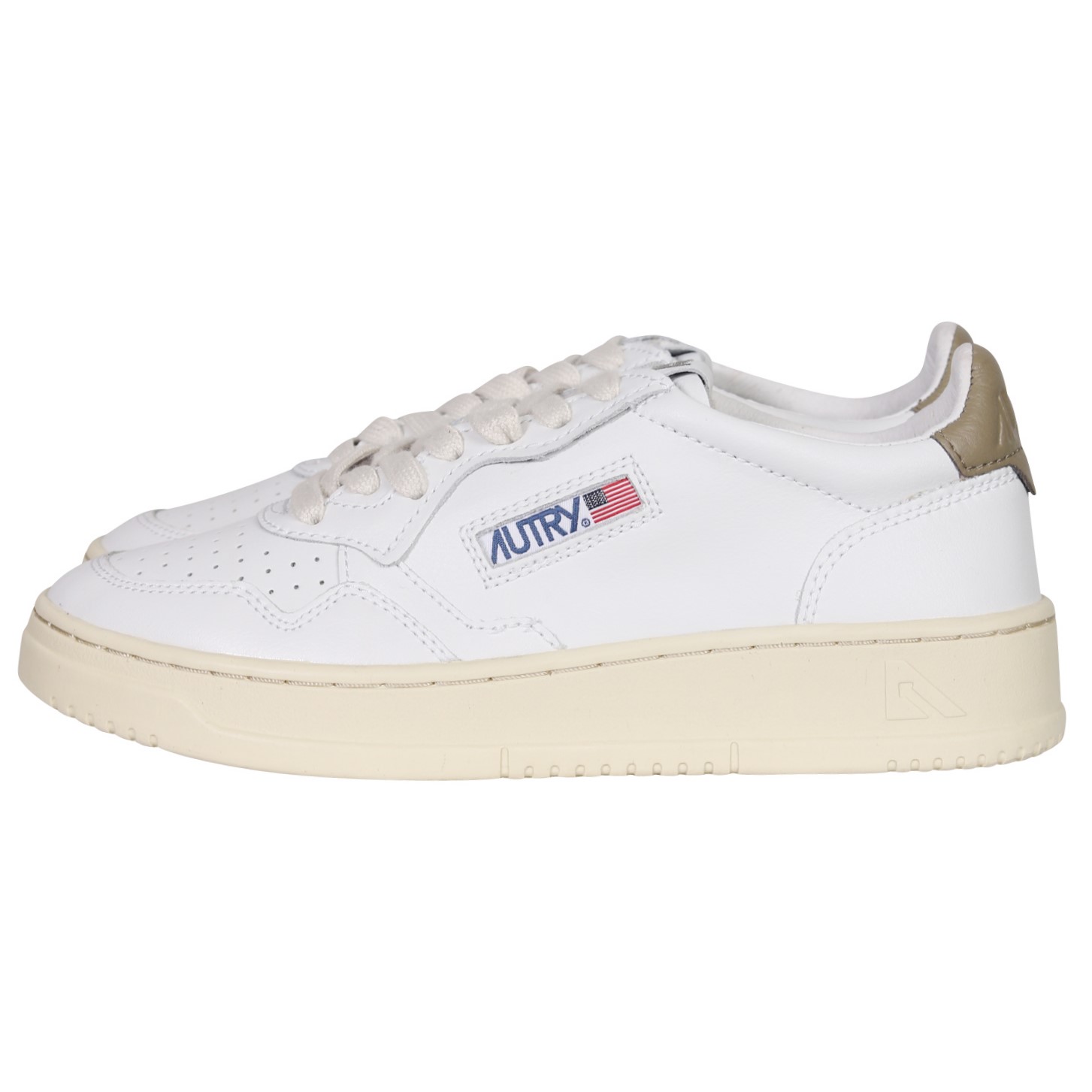 Autry Action Shoes White/Khaki