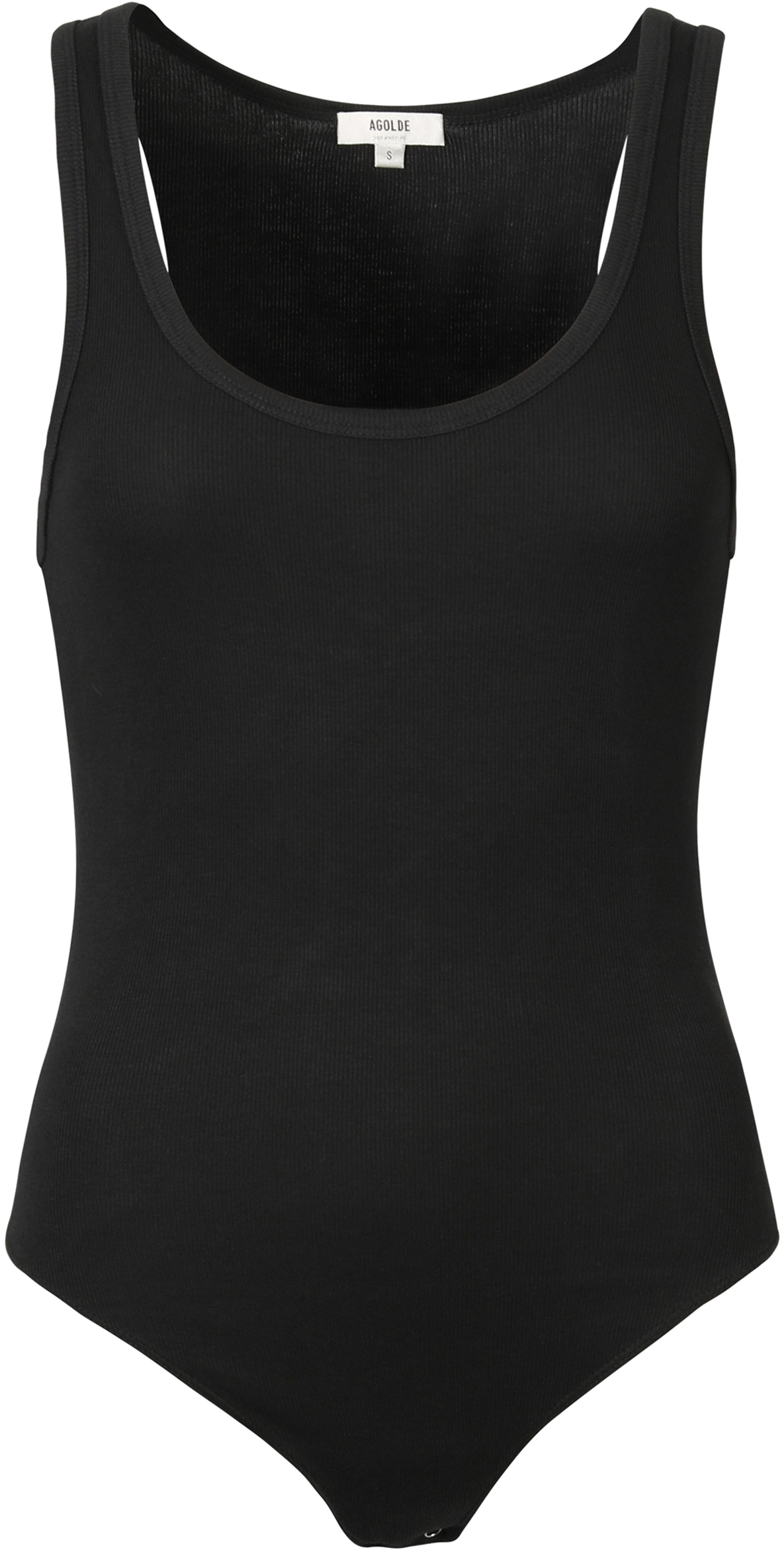 Agolde Rib Tank Body Black