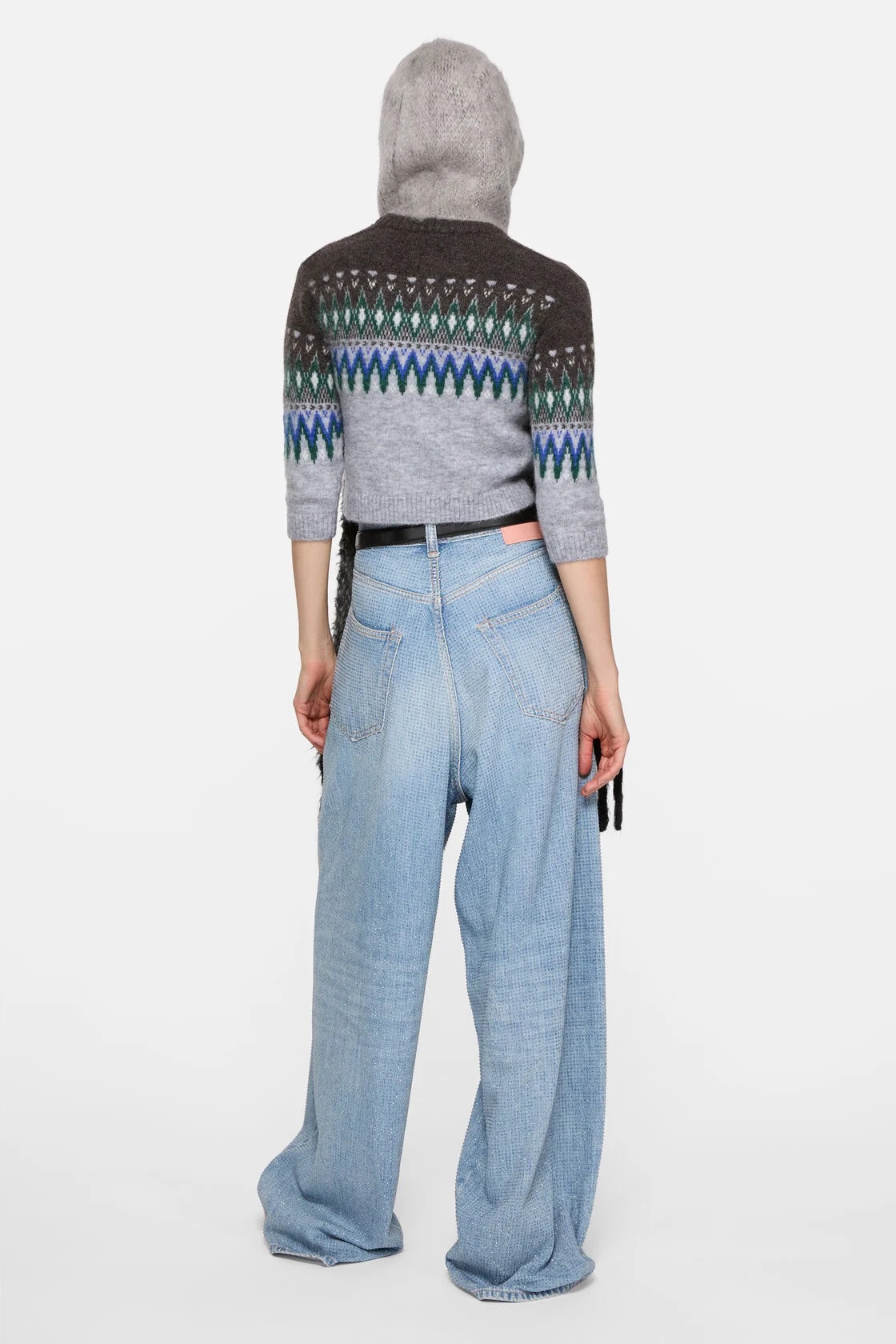 ACNE STUDIOS 2023 Baggy Fit Jeans with Rhinestones