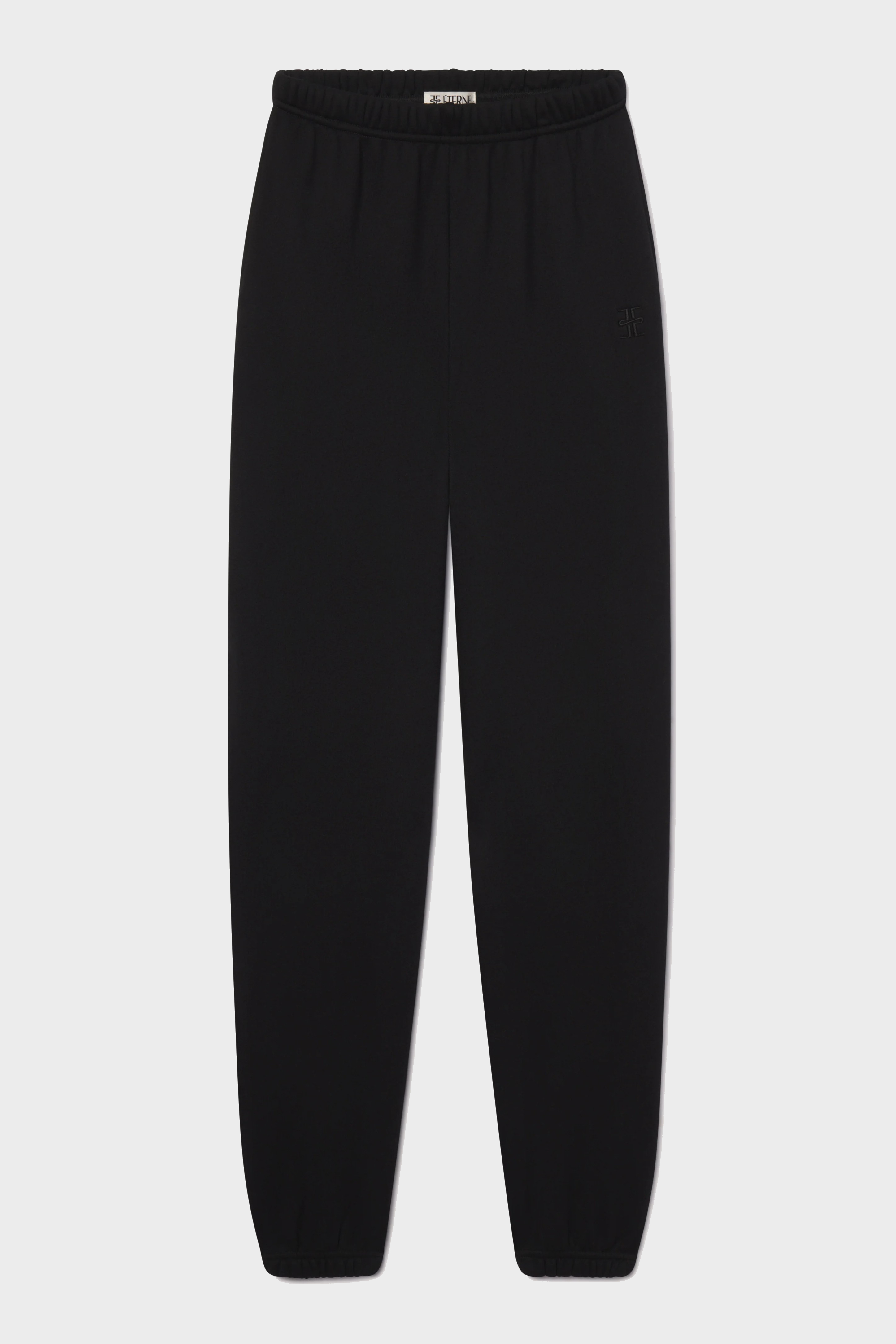 ÉTERNE Boyfriend Pocket Sweatpant in Black