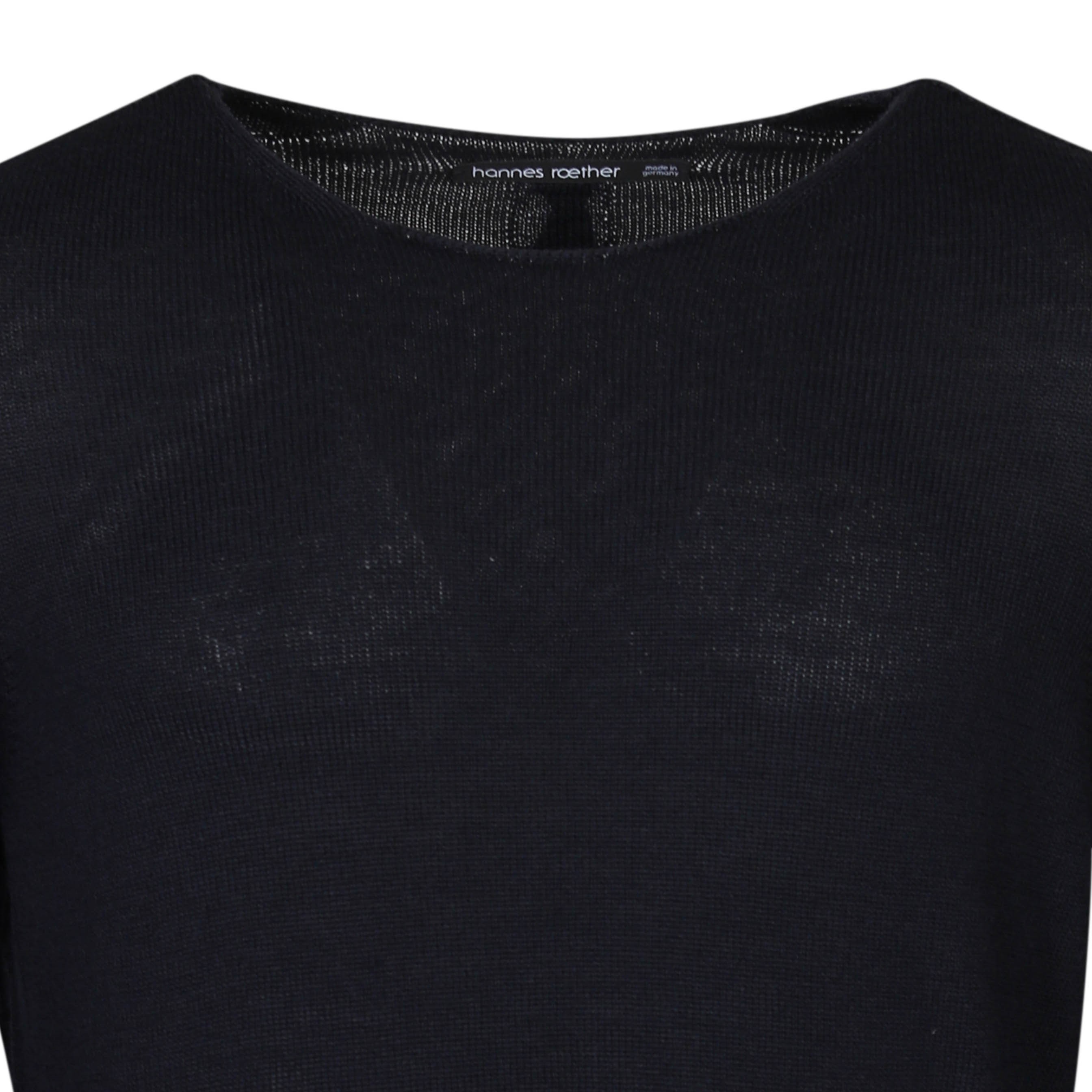 Hannes Roether Knit Sweater  in Tornado/Black