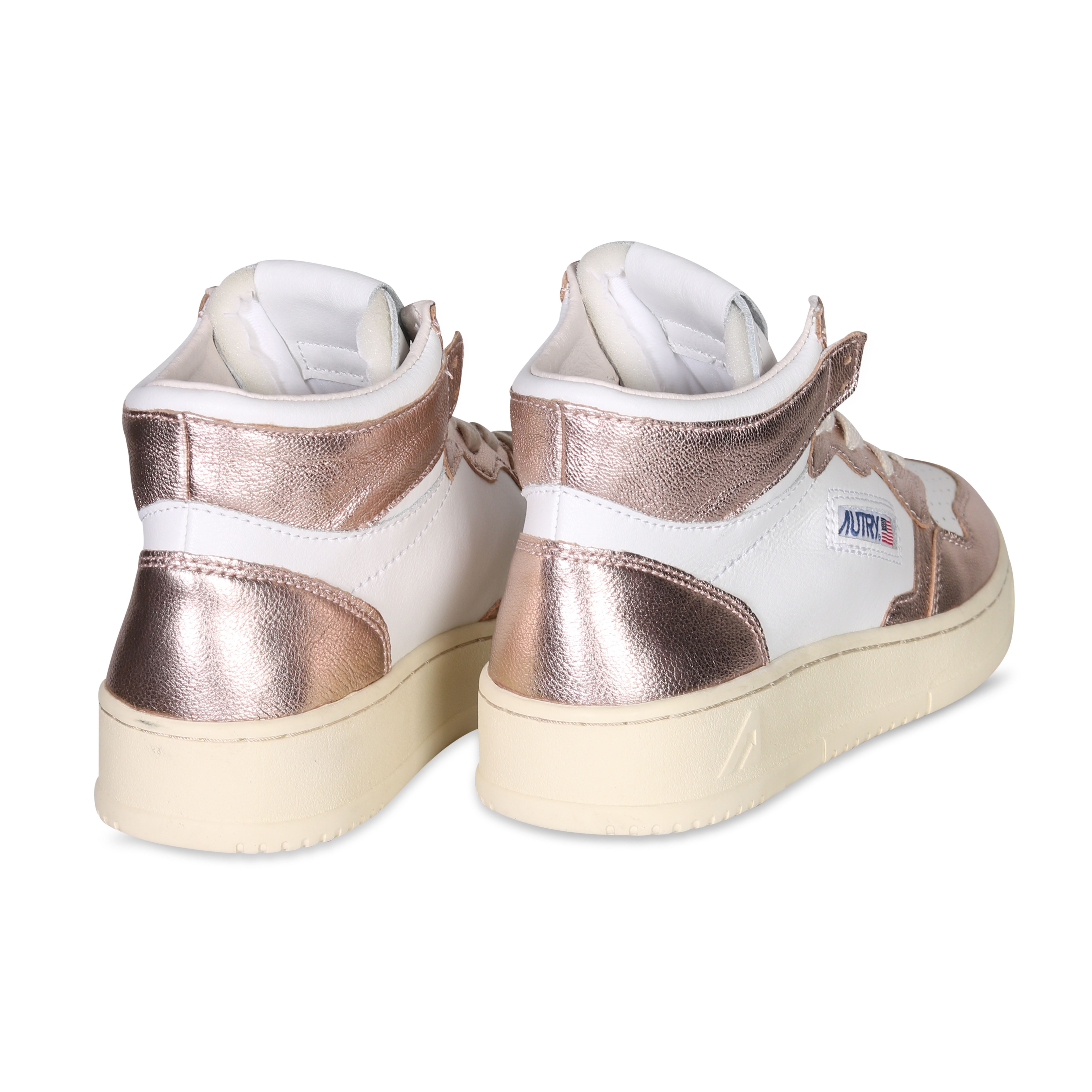 Autry Action Shoes Mid Sneaker White/Copper