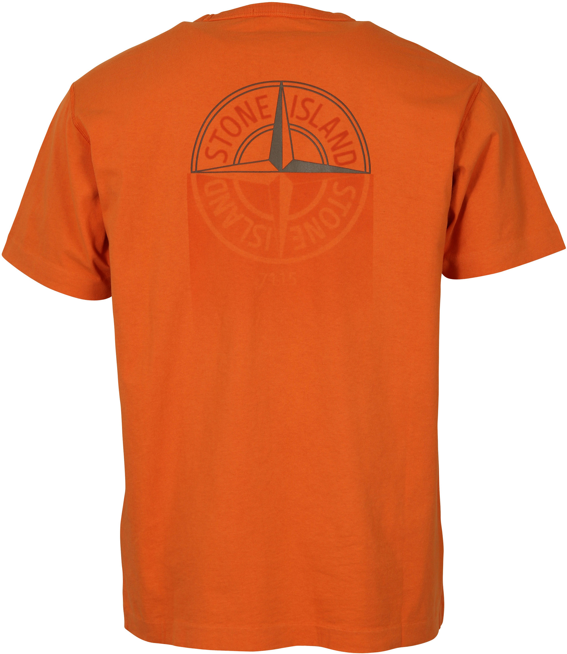 Stone Island T-Shirt Orange Printed XXL