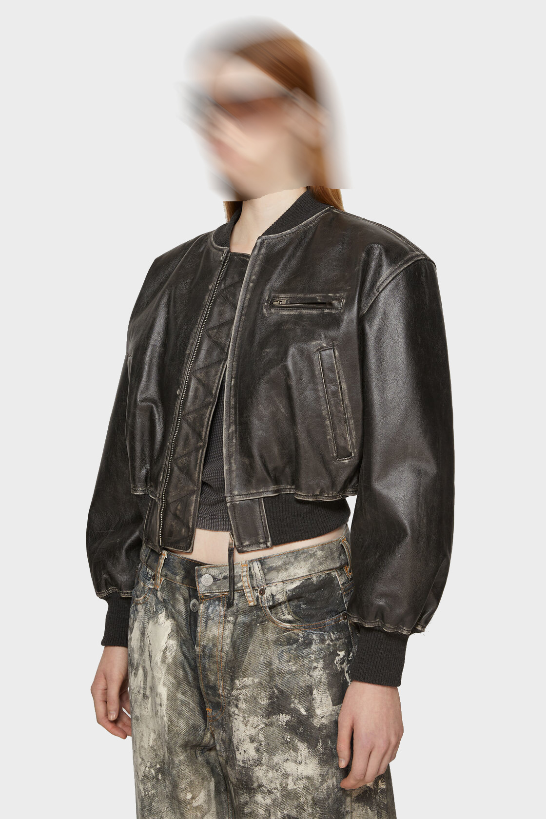 ACNE STUDIOS Leatherjacket in Vintage Black 38