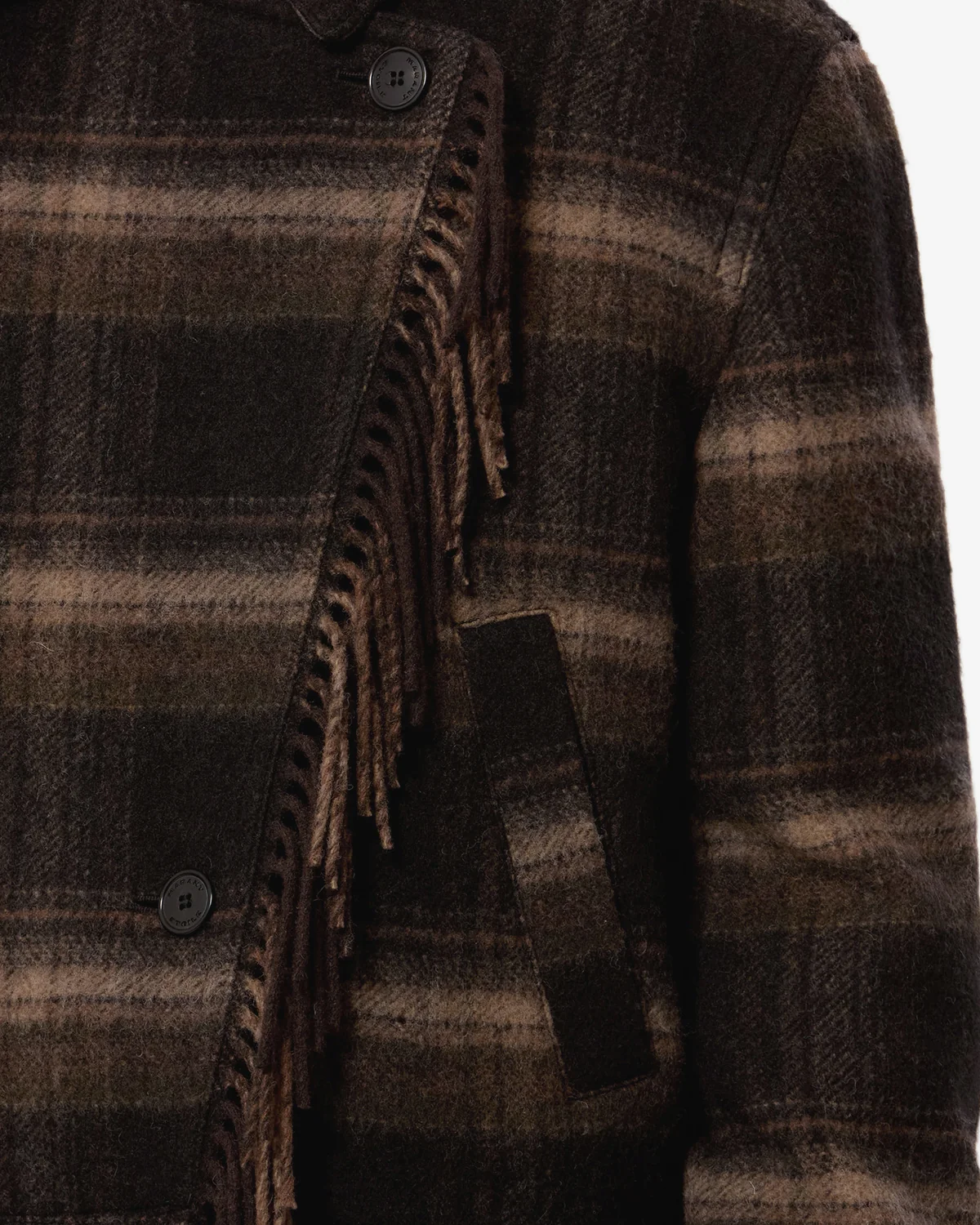 ISABEL MARANT ÉTOILE Galeane Coat in Brown Check
