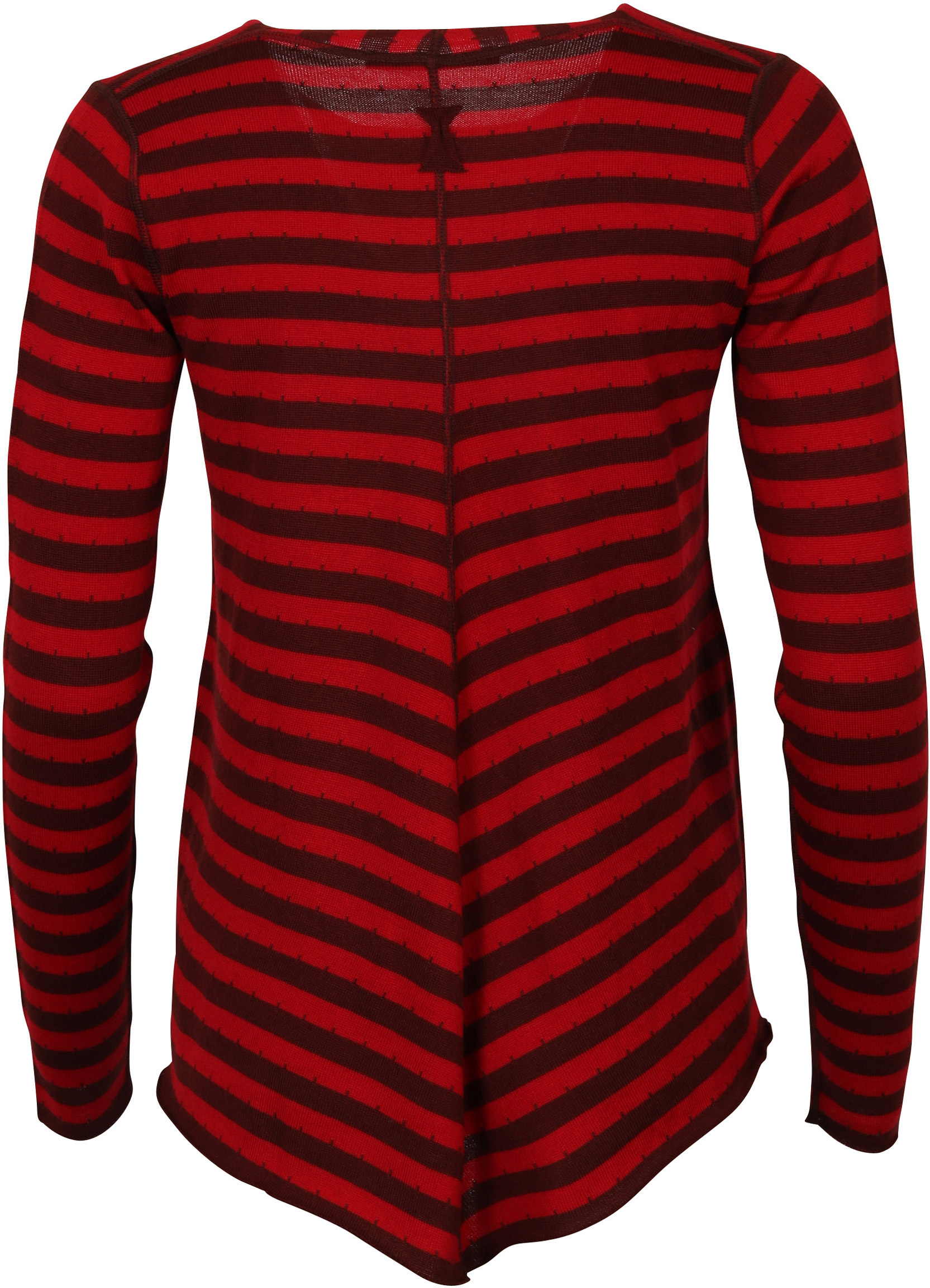 Hannes Roether Knit Pullover Red/Burgundy Stripe S