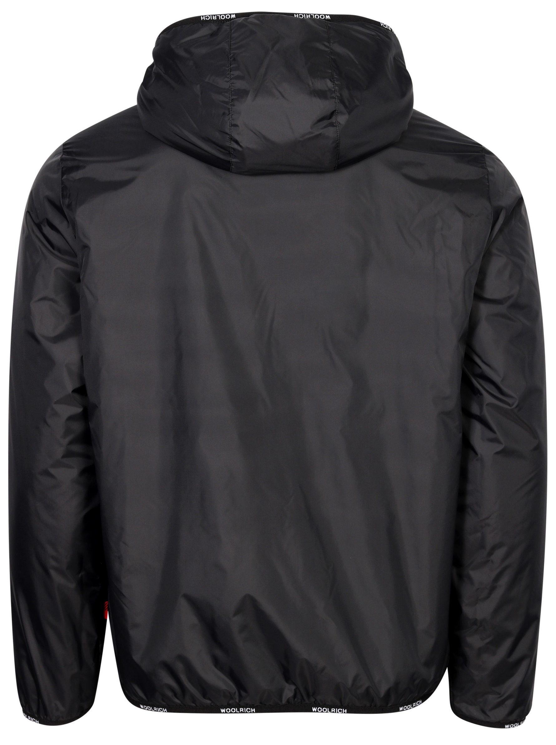 Woolrich Reversible Teddy/Nylon Hooded Zip Jacket Black L