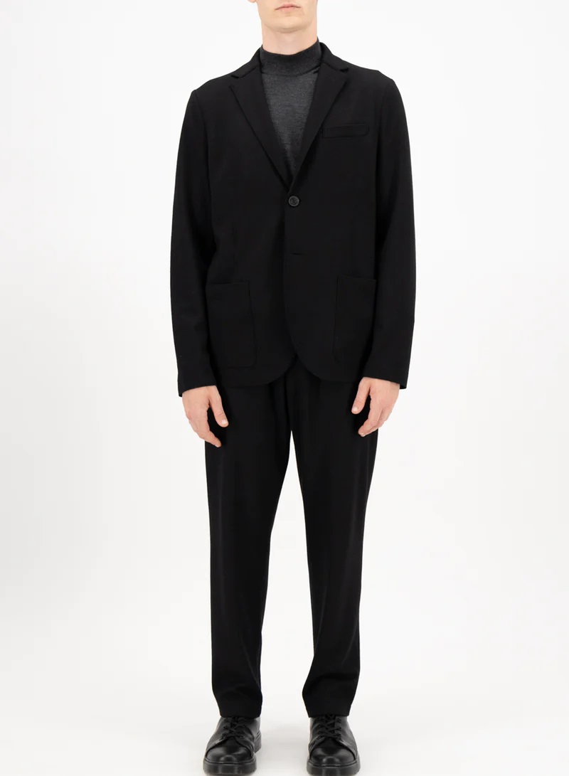 HARRIS WHARF Wool Jacket in Black 50