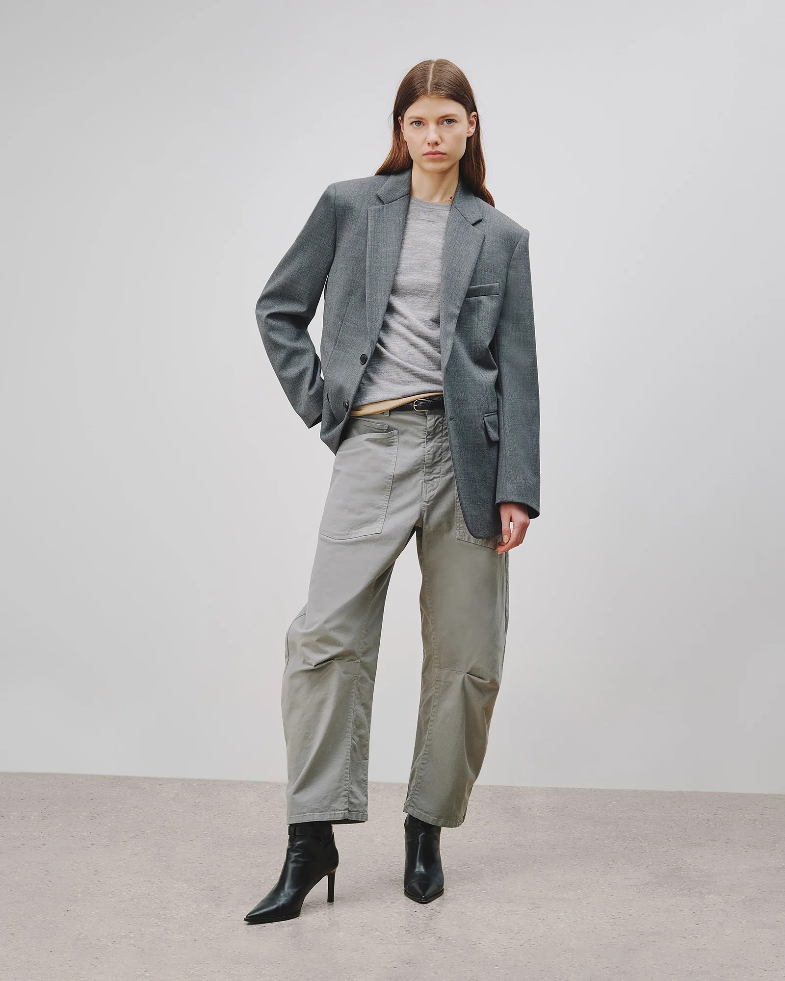 NILI LOTAN Shon Pant in Grey XS/0