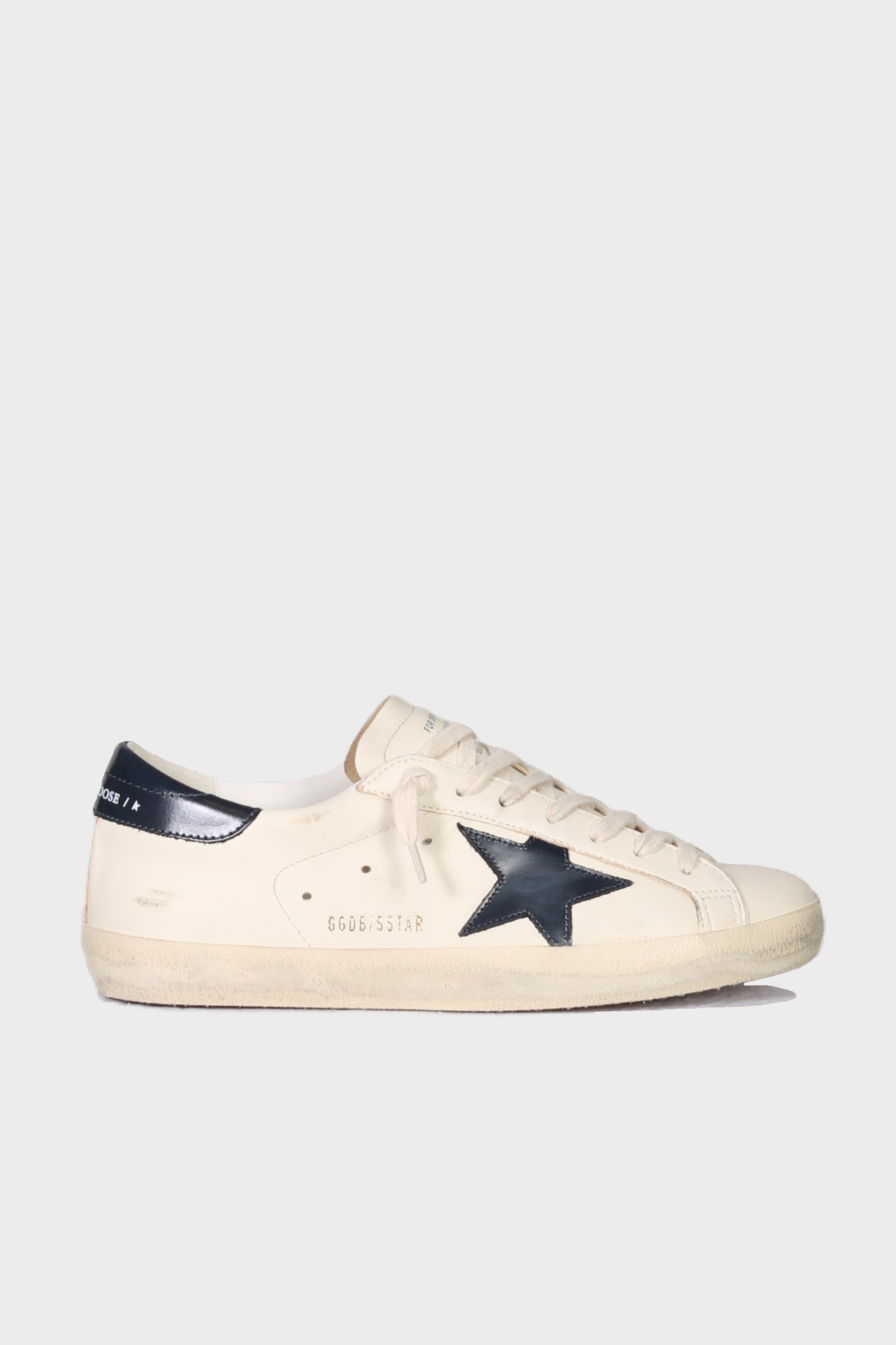 GOLDEN GOOSE Super Star in Beige/Nightblue