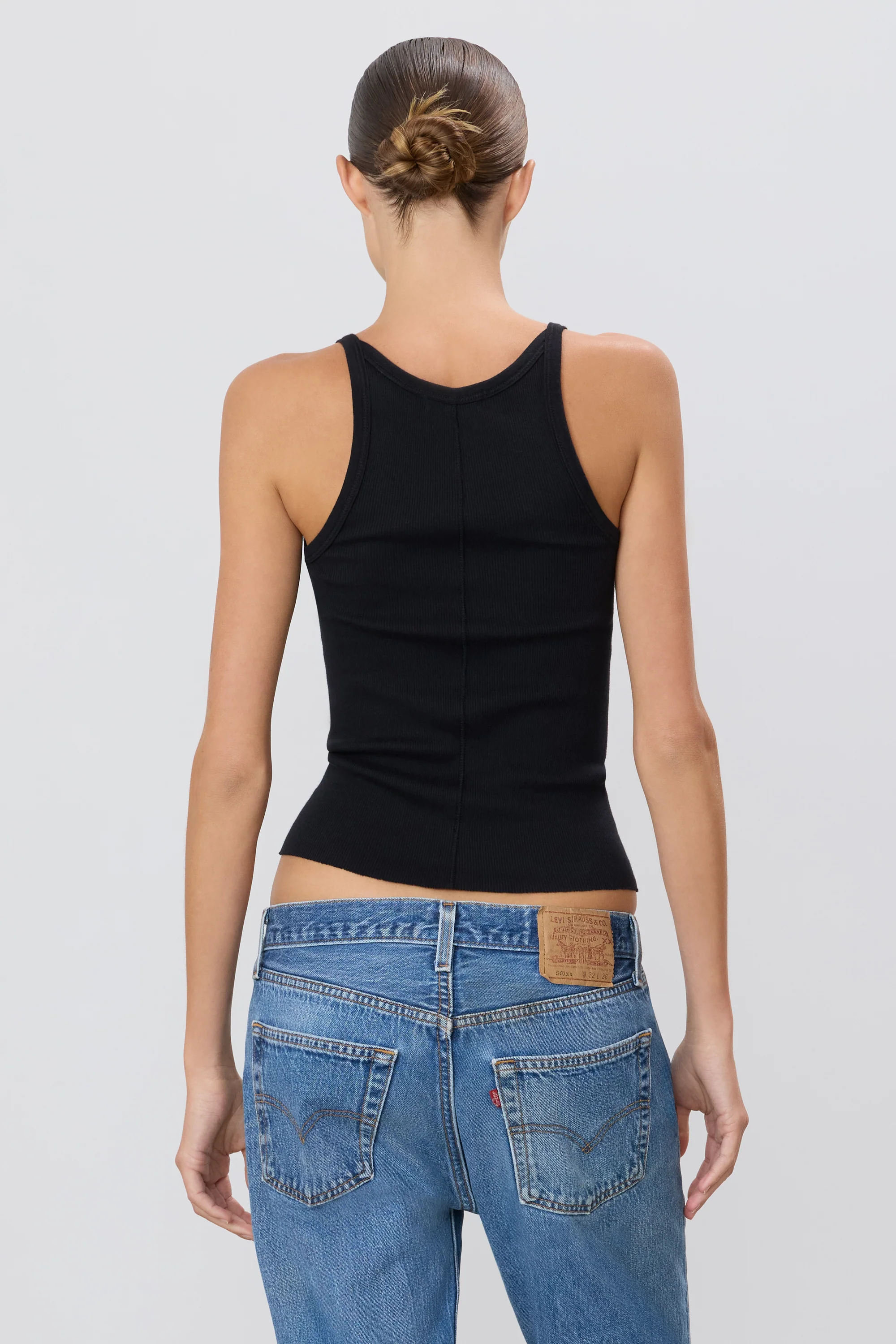 ÉTERNE Rib Tank Top in Black ÉTERNE Rib Tank Top in Black XL