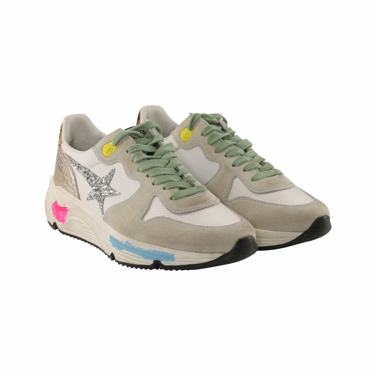Golden Goose Sneaker Running Ice/Gold 36