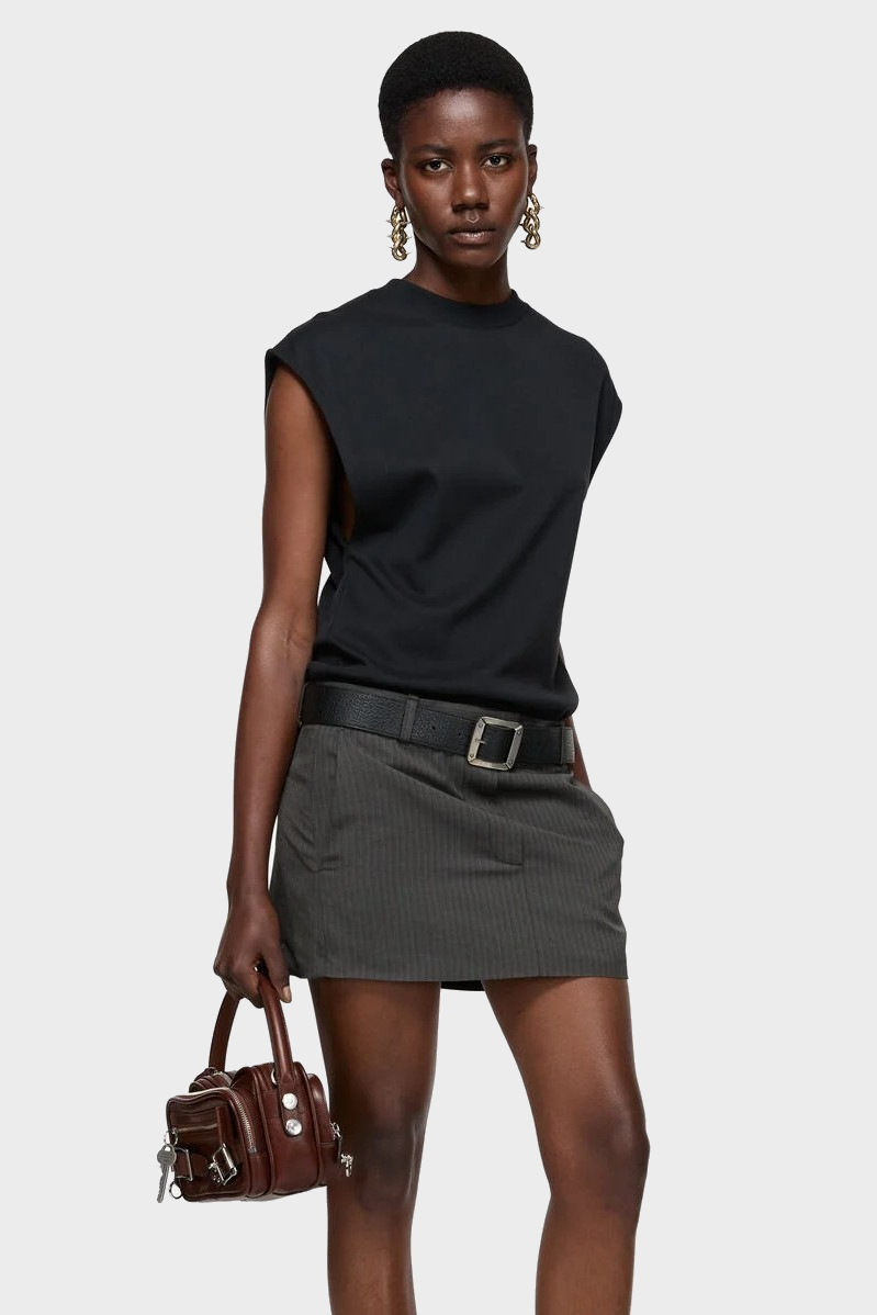 ACNE STUDIOS Short Dress in Black/Grey