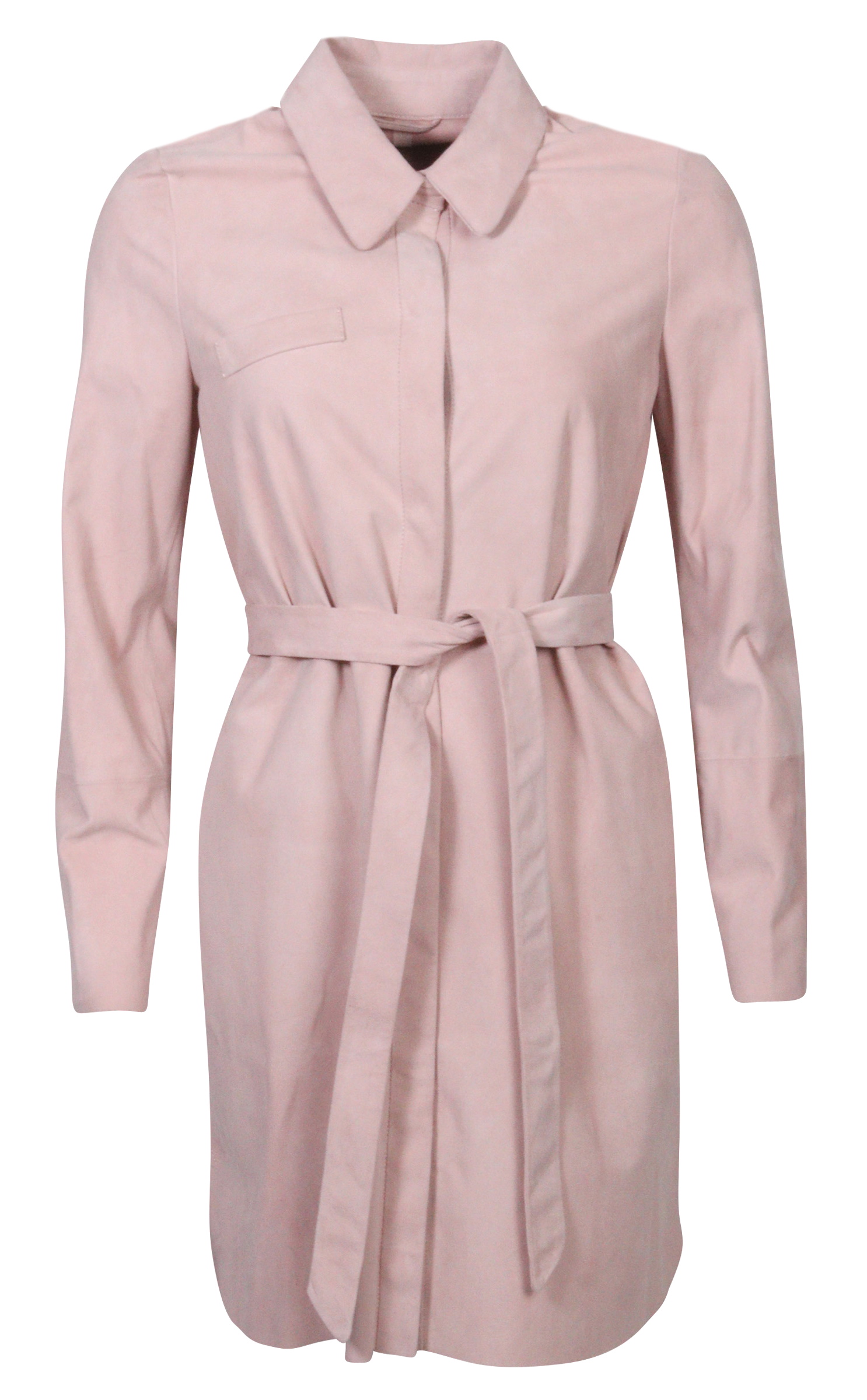Giorgio Brato Soft Suede Leather Overshirt Rose Giorgio Brato Soft Suede Leather Overshirt Rose