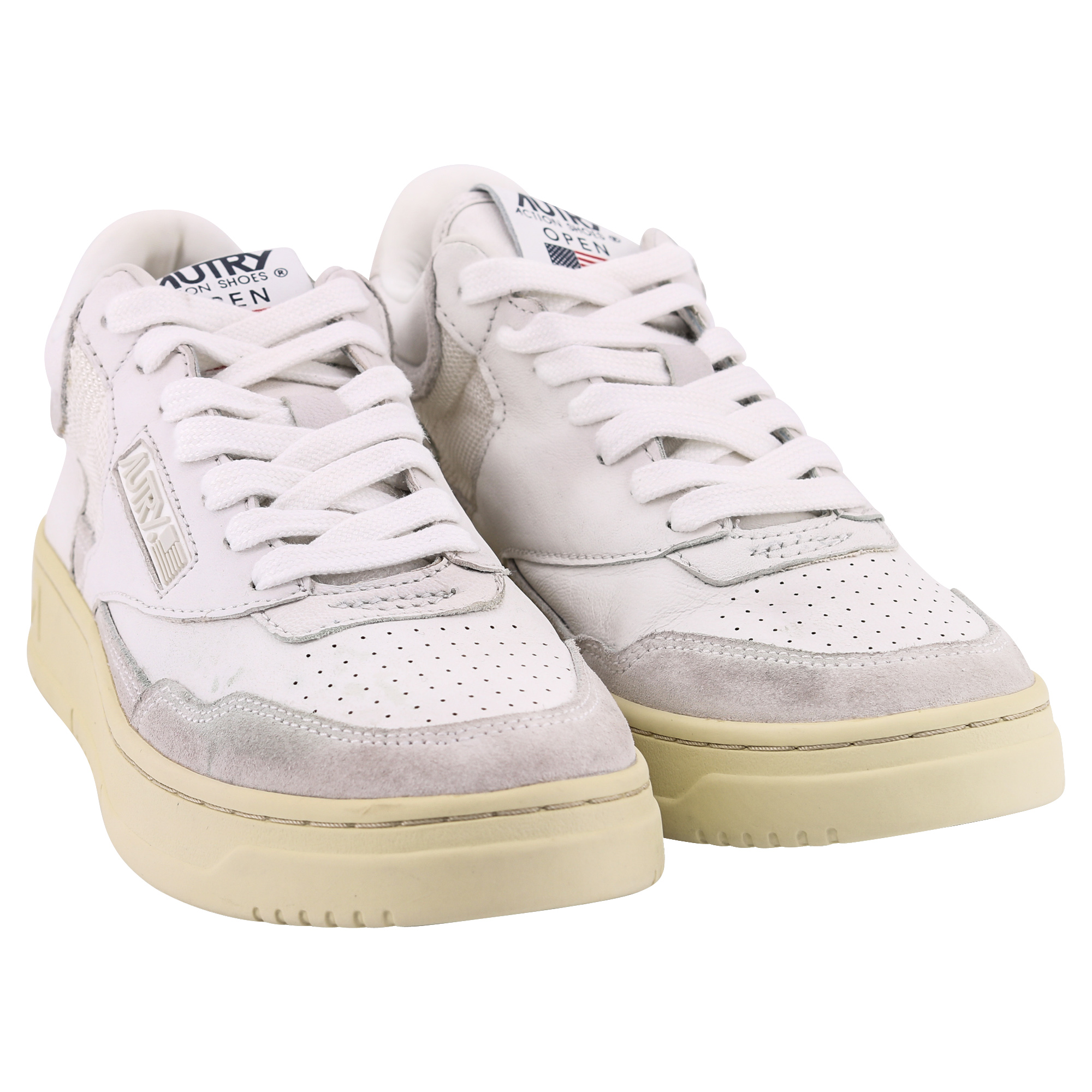 Autry Action Shoes Mid Open All White 41
