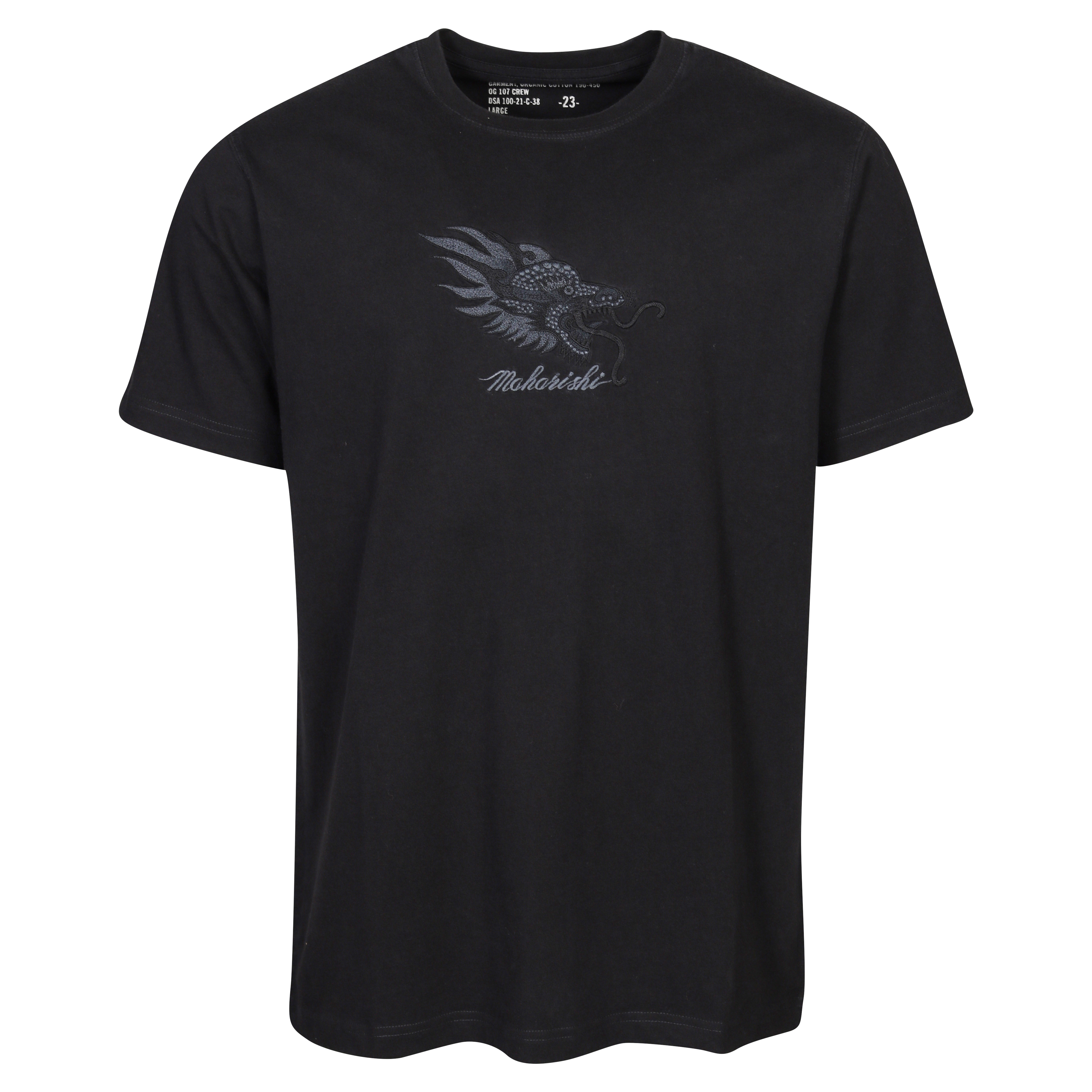 Maharishi Tibetan Dragon T-Shirt in Black S