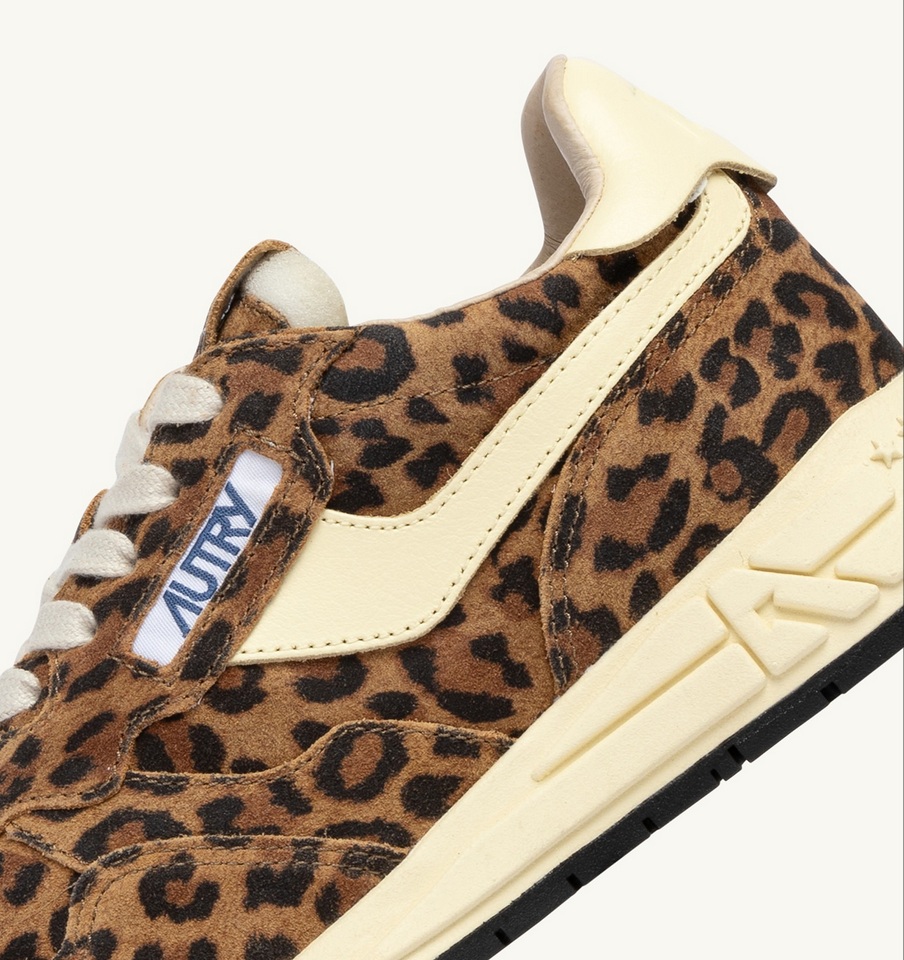 AUTRY ACTION SHOES Reelwind Low Sneaker Suede Leopard