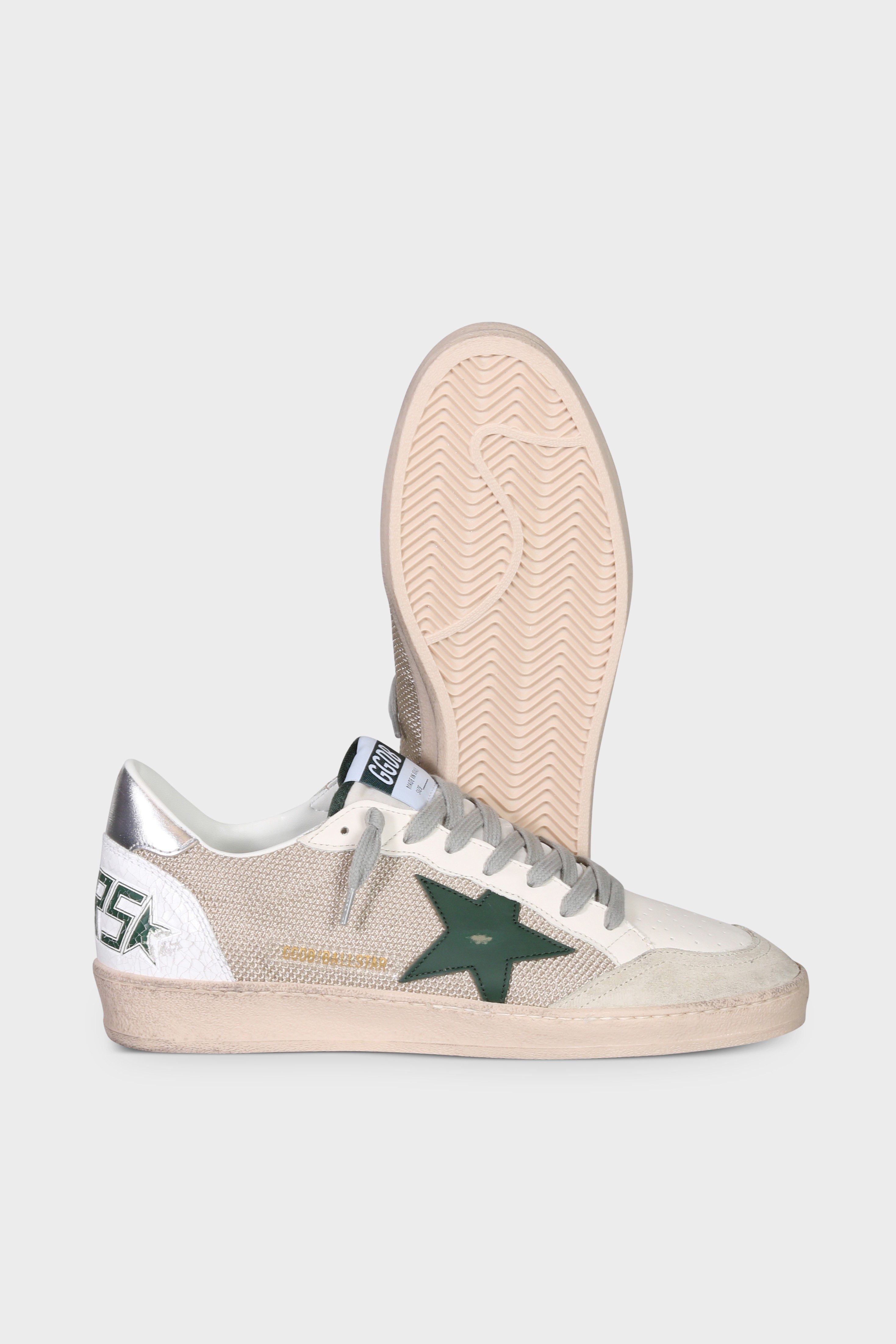 GOLDEN GOOSE Ballstar Milk/Green