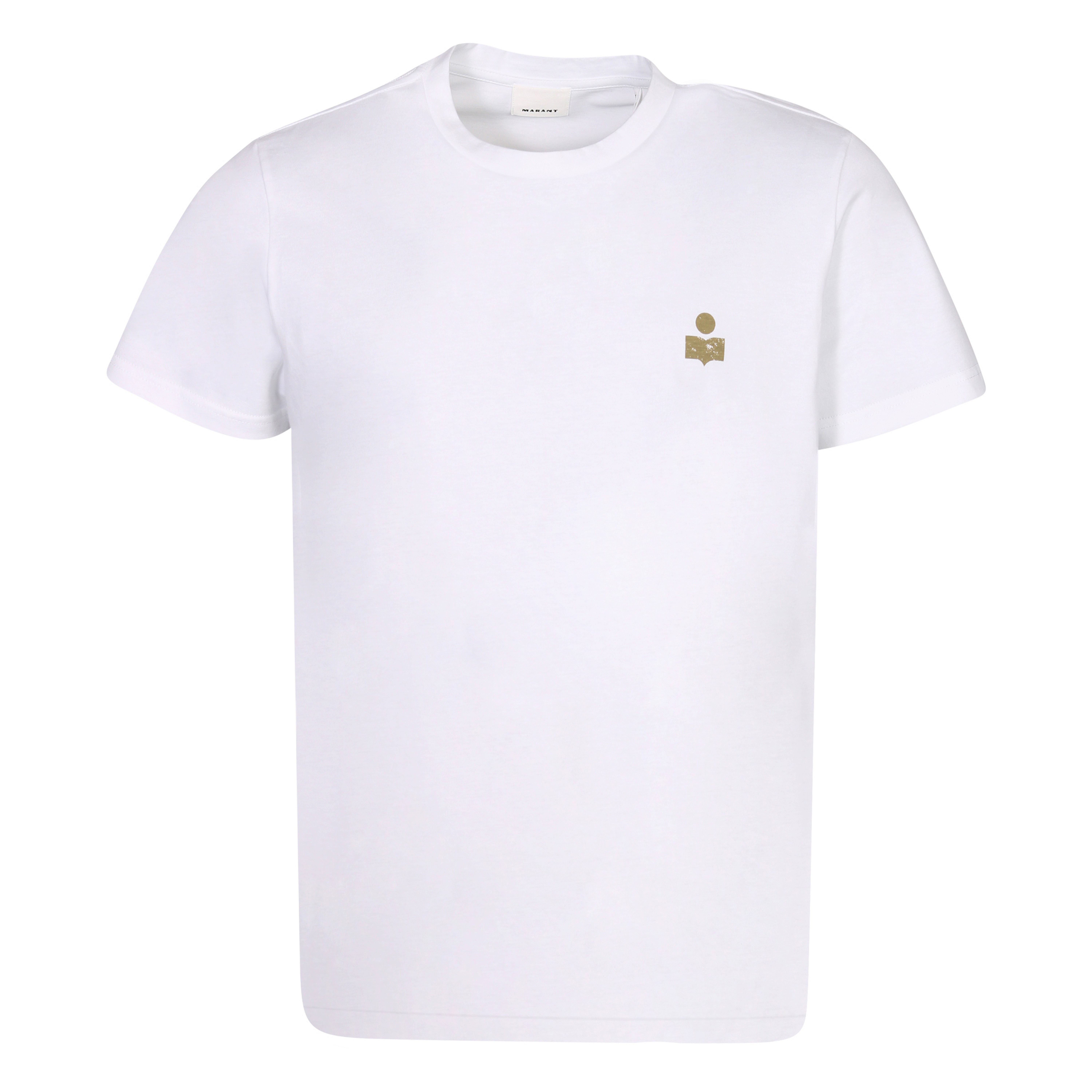 Isabel Marant Zafferh T-Shirt in White/Khaki S