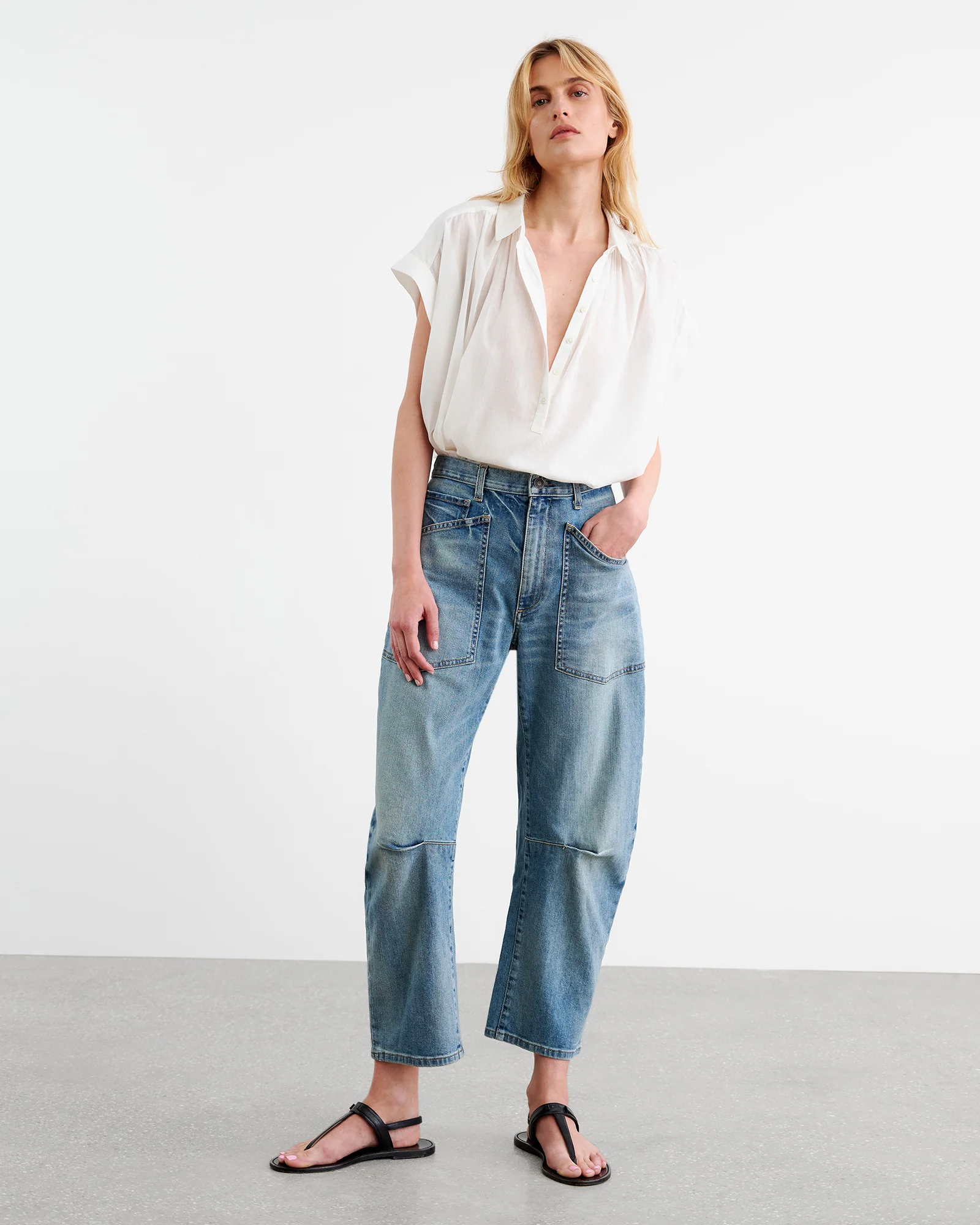 NILI LOTAN Shon Jeans in Summer Wash 32