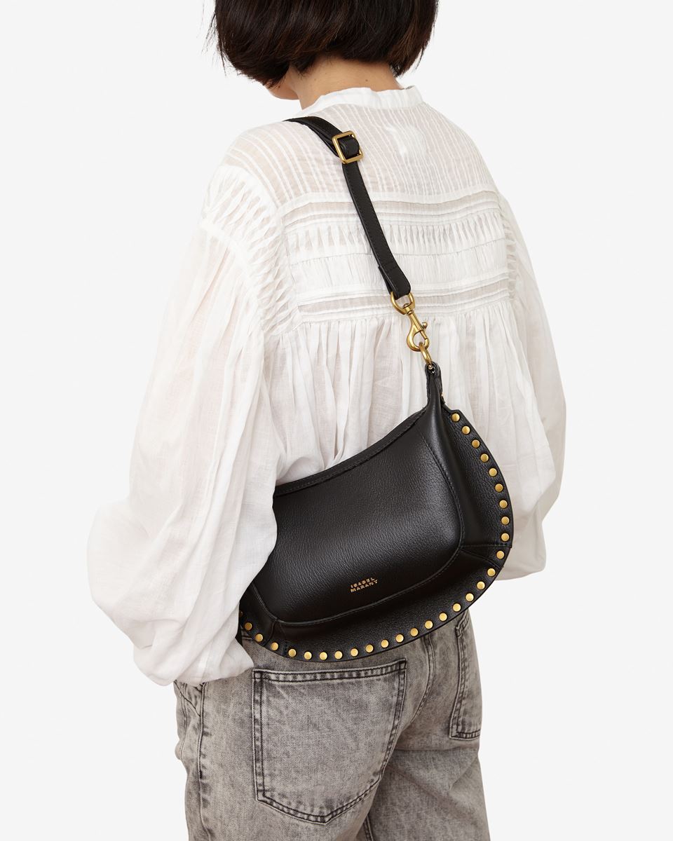 ISABEL MARANT Oskan Moon Shoulder Bag in Black