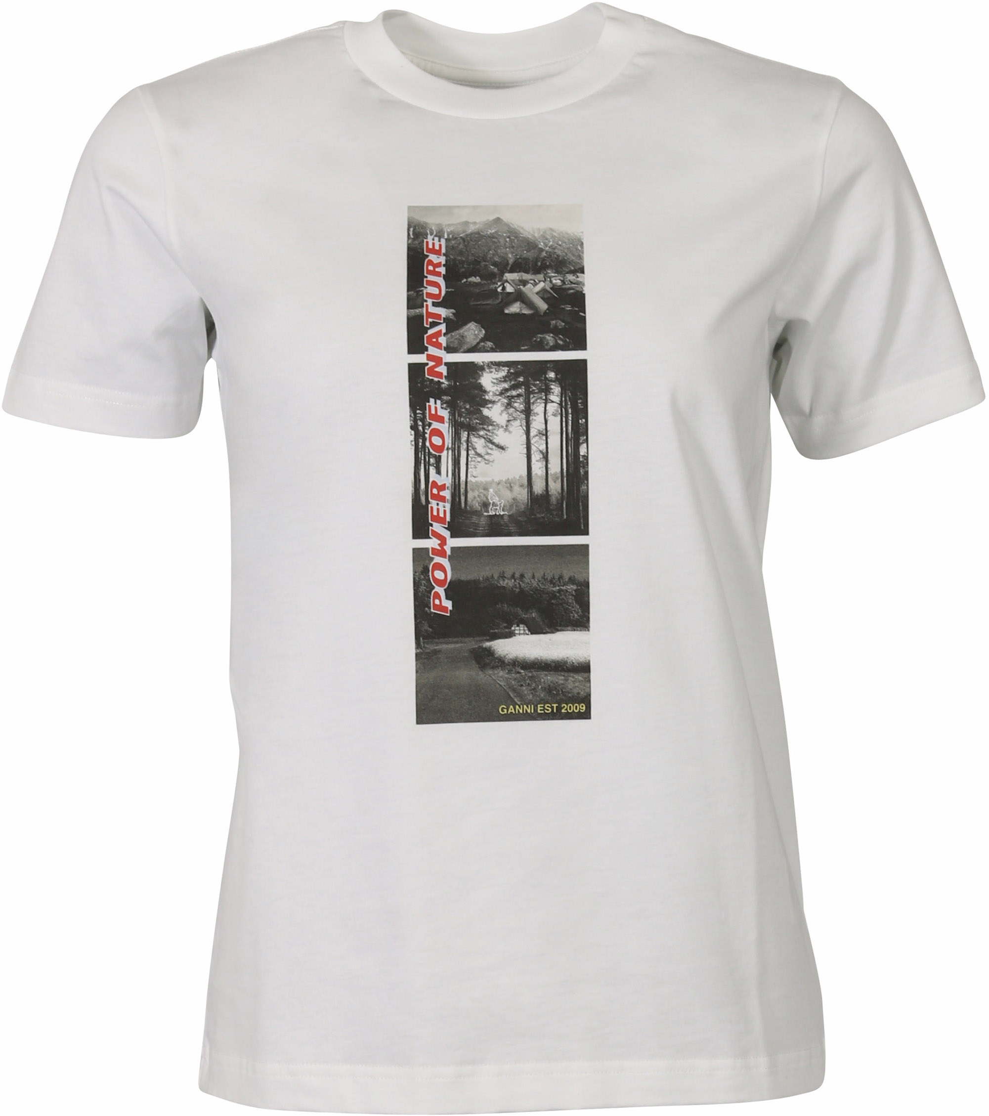 Ganni T-Shirt Photo Print White