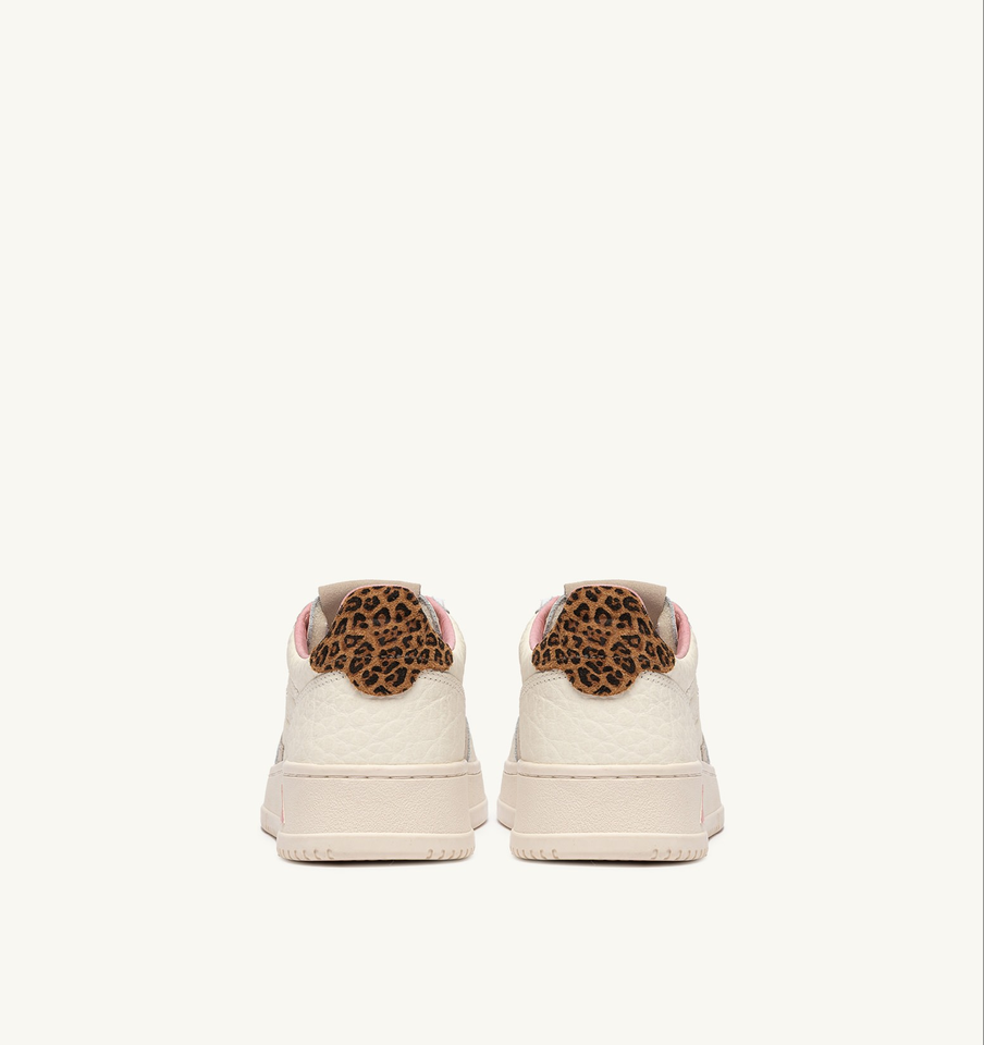 AUTRY ACTION SHOES Medalist Low Sneaker Elephant in Sand/Leopard