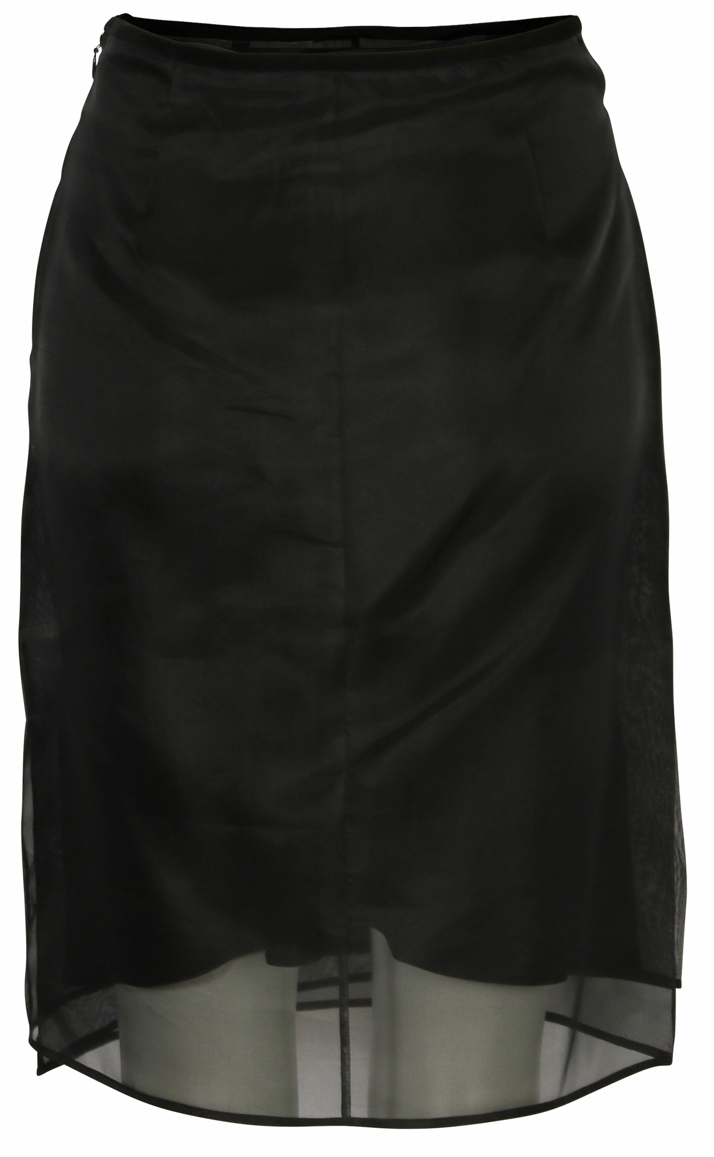 Helmut Lang Organza Skirt Black