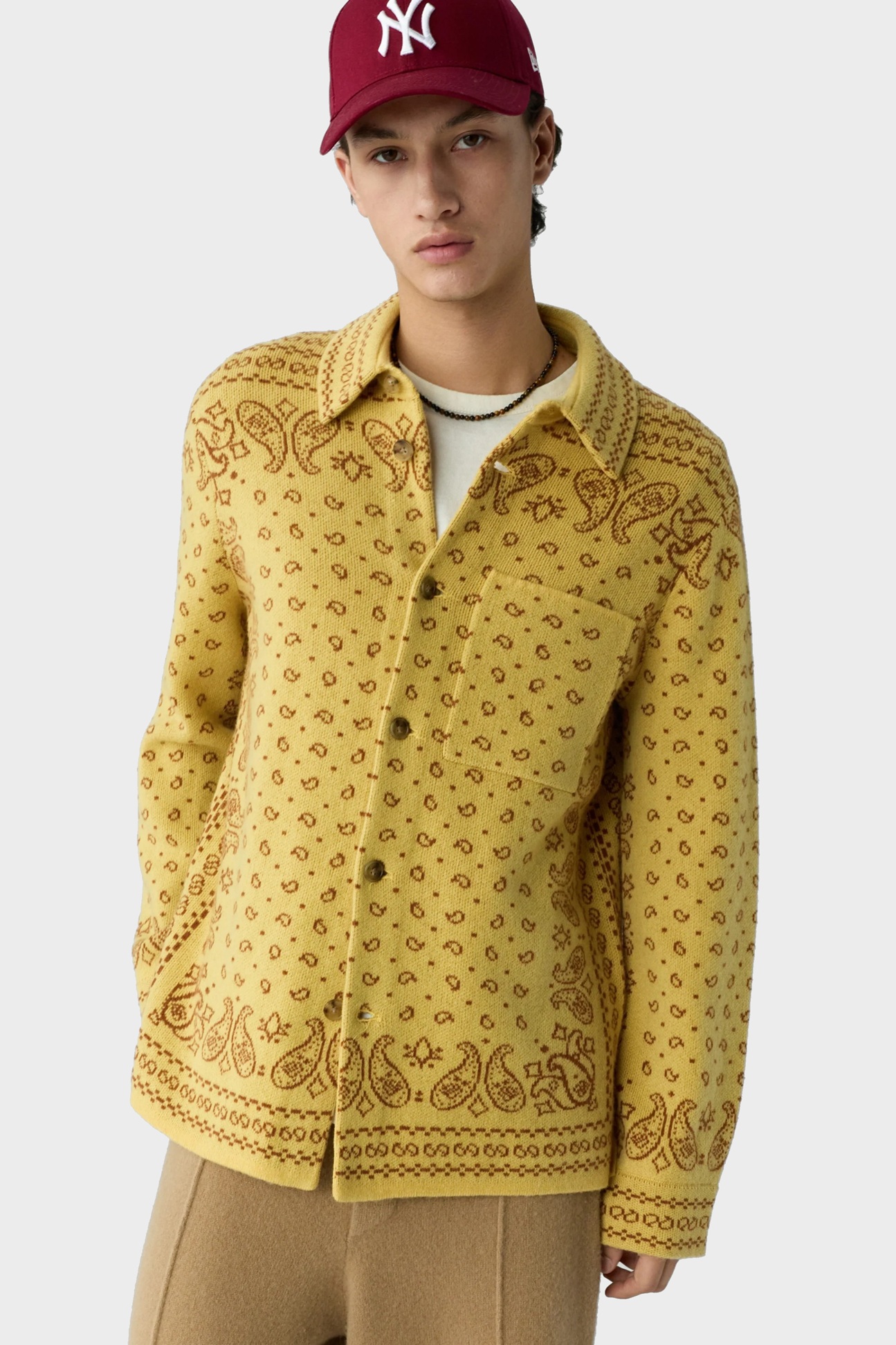 GUEST IN RESIDENCE Wild Rag Work Shirt Yellow Combo