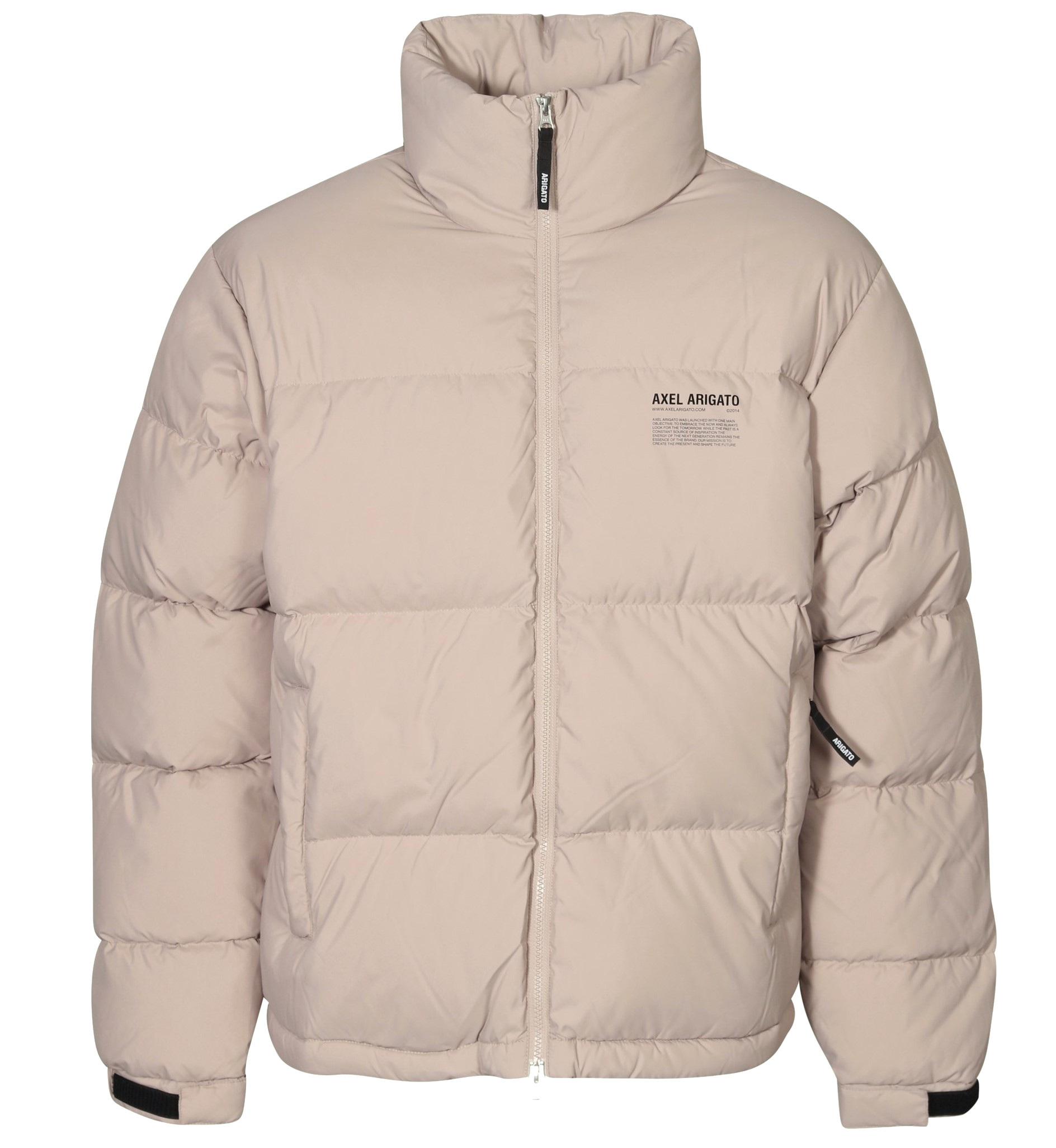 AXEL ARIGATO Observer Puffer Jacket in Pale Beige L