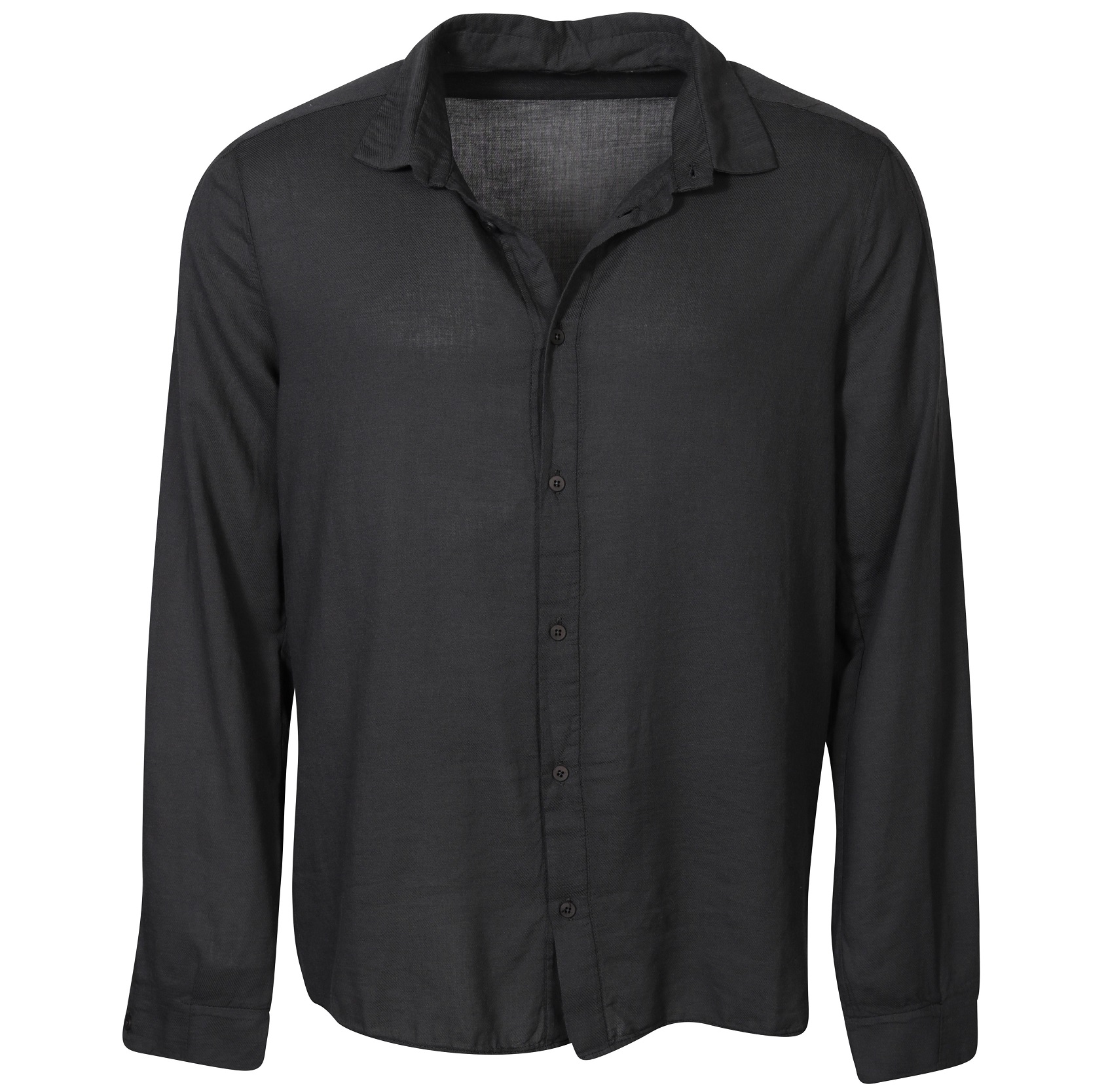 TRANSIT UOMO Super Soft Shirt in Dark Grey