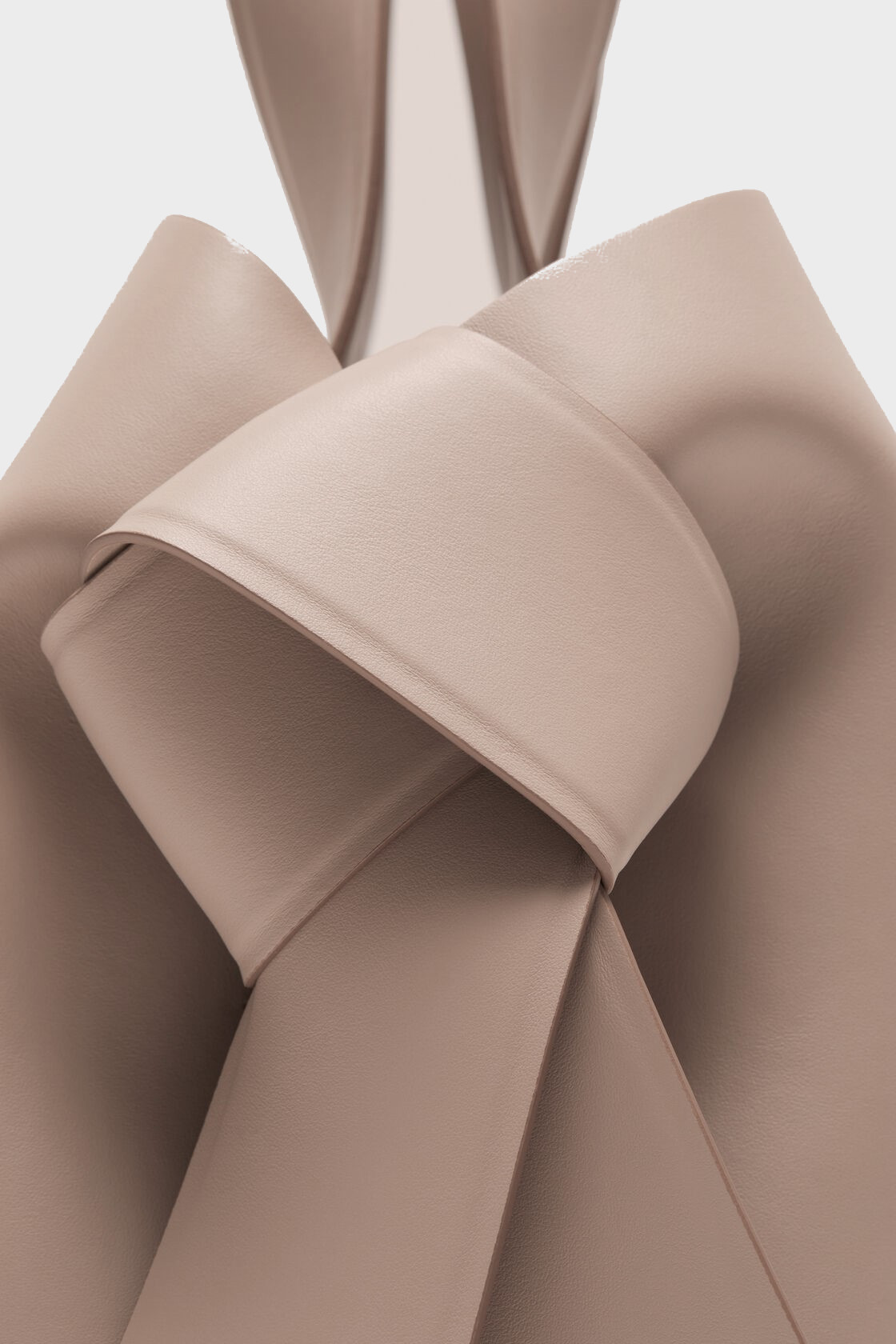 ACNE STUDIOS Musubi Midi Tote Bag in Taupe Beige